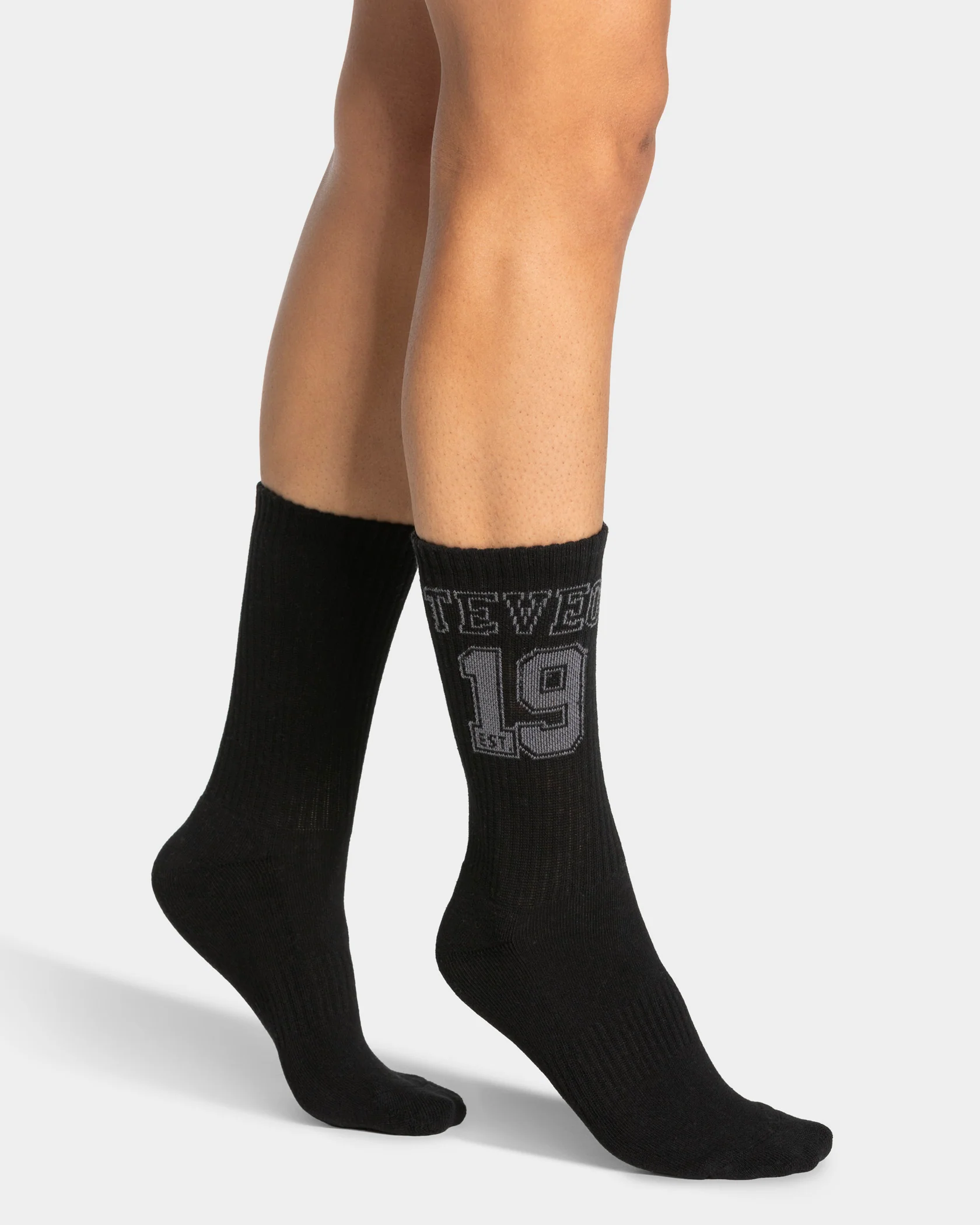 Football Socken (2er-Pack) "Schwarz/Weiß" - Image 3
