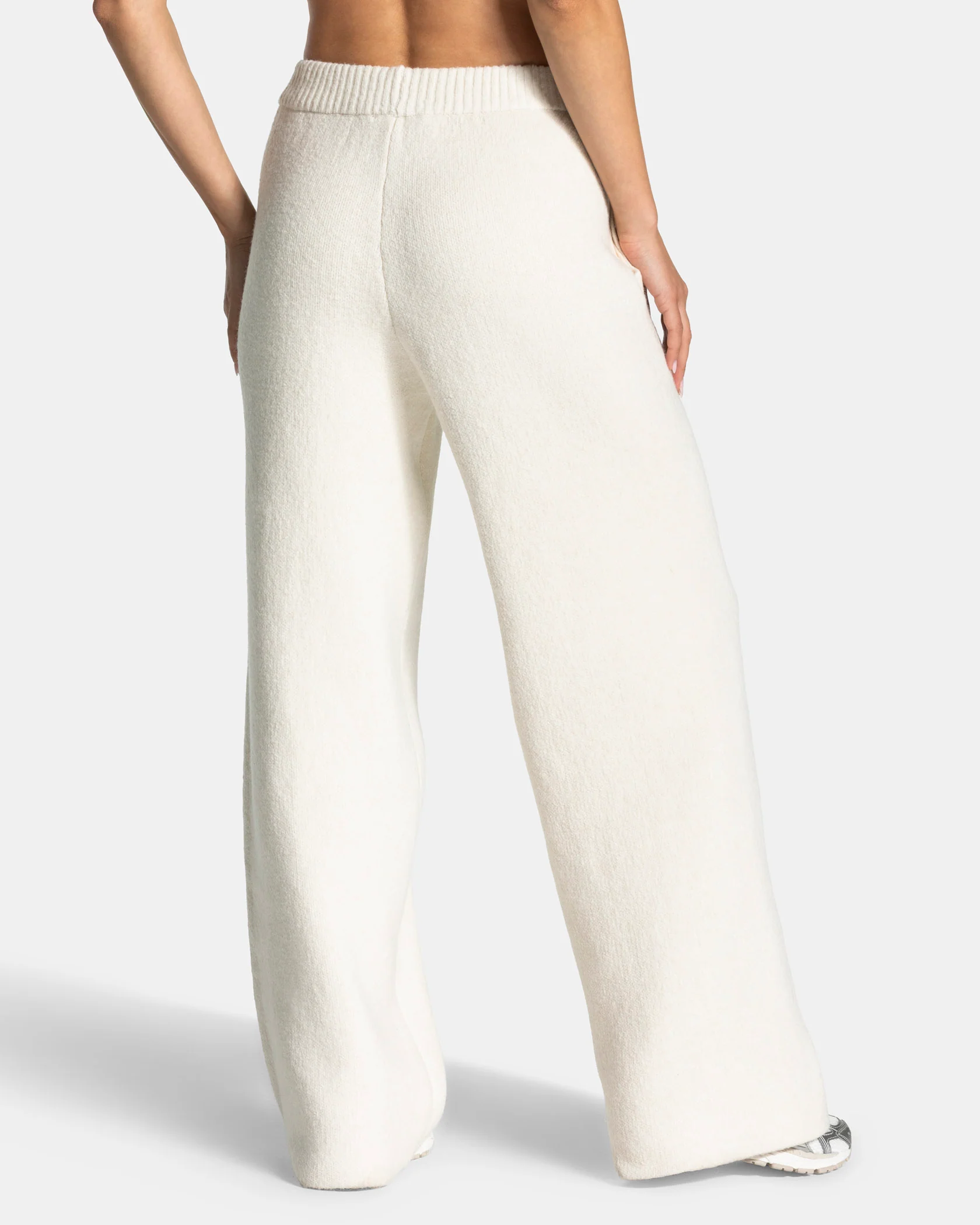 Knit Straight Leg Pants "Cream" - Image 2