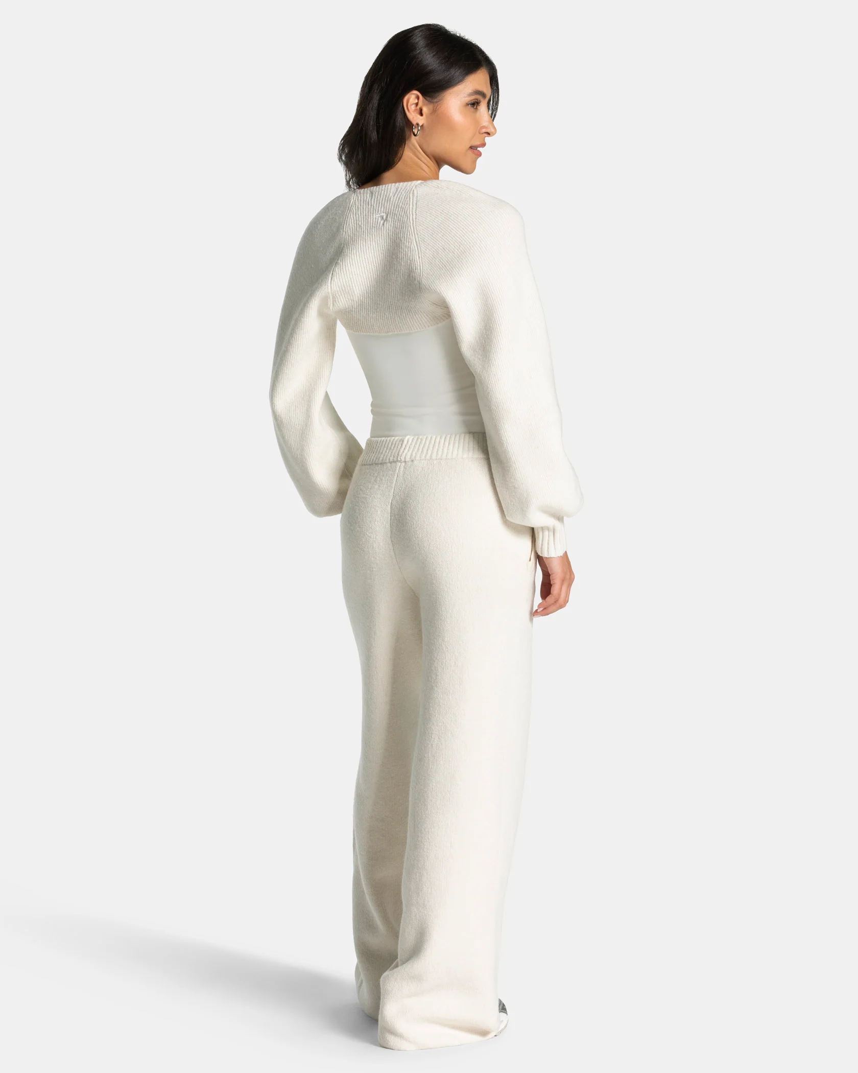 Knit Straight Leg Pants "Cream" - Image 5