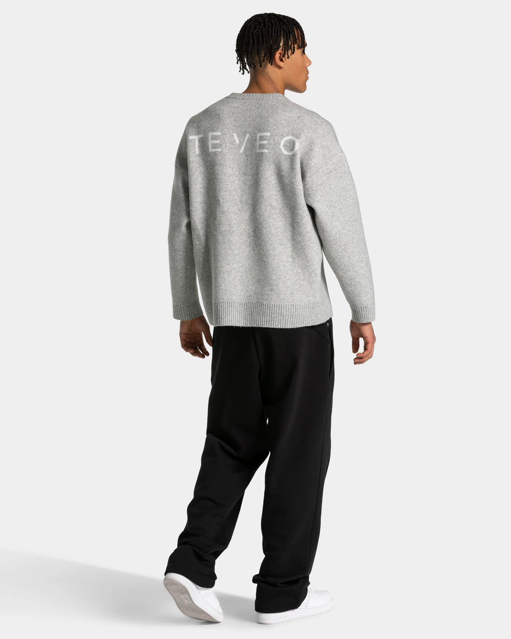 Knit Sweater "Grau Meliert" - Image 5