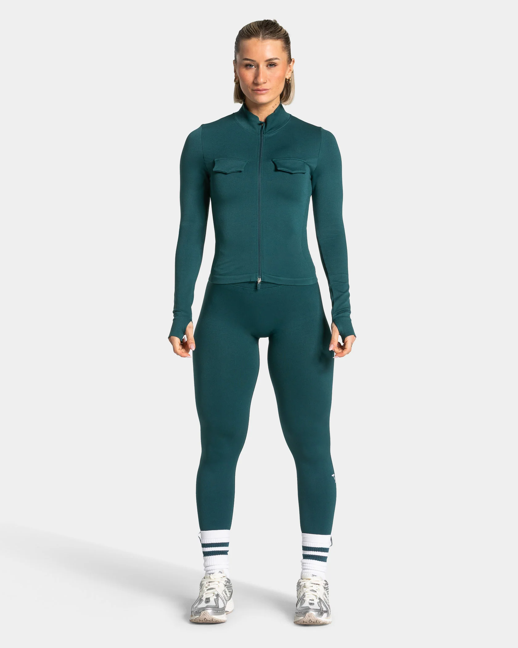 Lift Cargo Zip Jacke "Teal" - Image 3