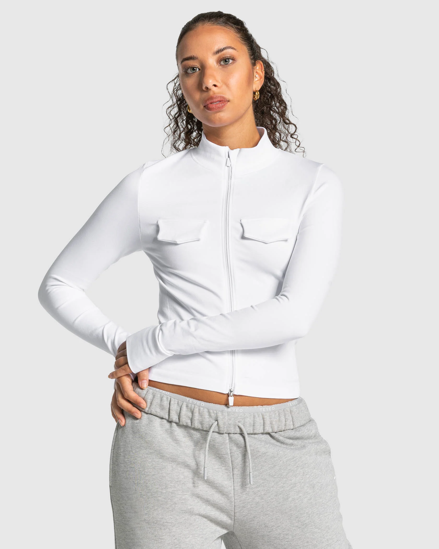 Lift Cargo Zip Jacke "Weiß"