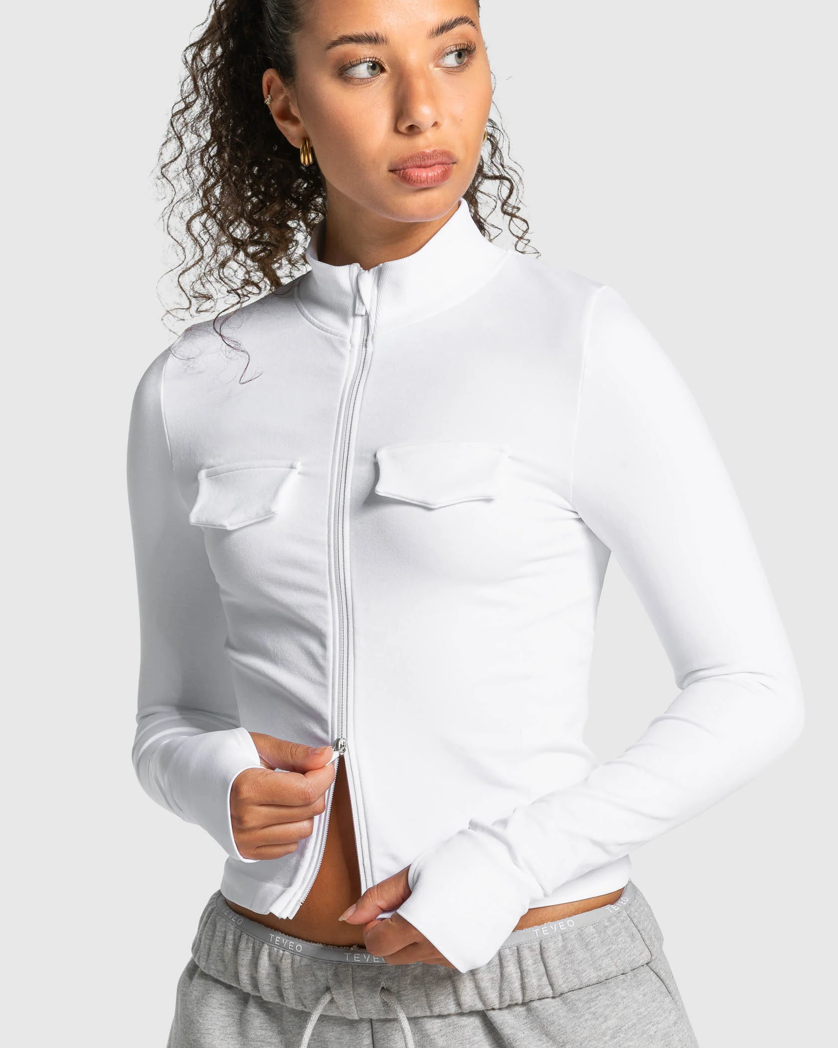 Lift Cargo Zip Jacke "Weiß" - Image 4