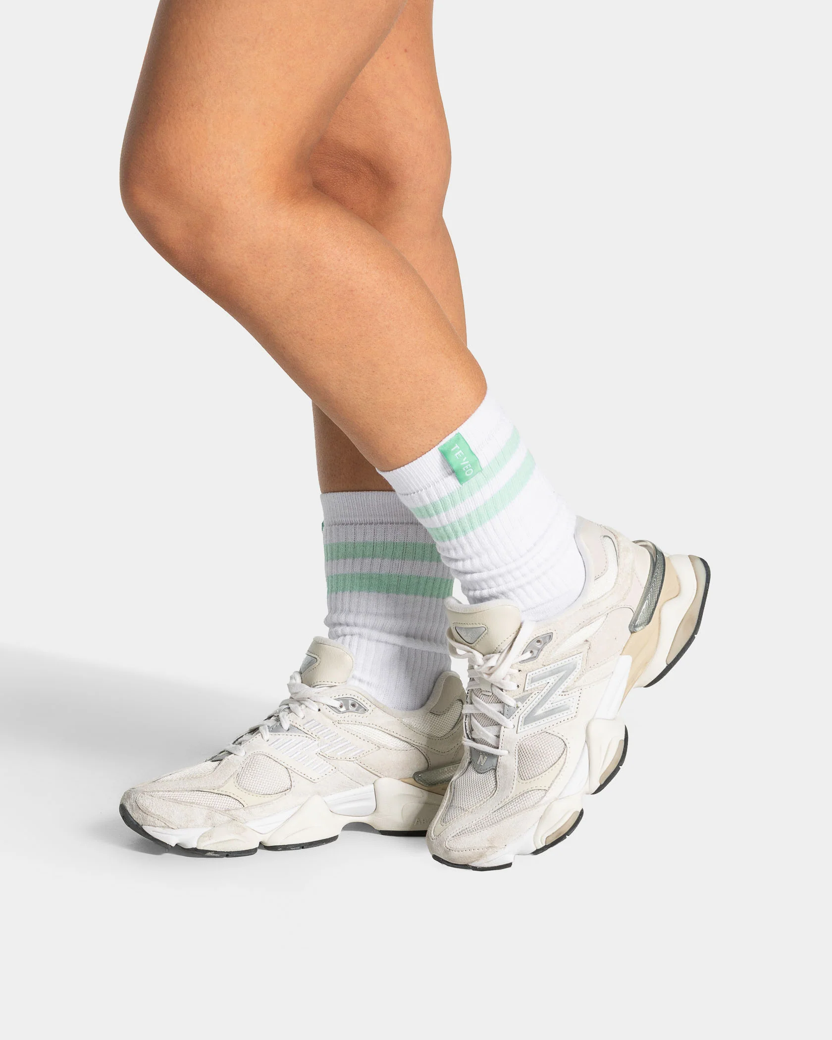 Lift Chunky Socken (2er-Pack) "Mint/Weiß" - Image 3