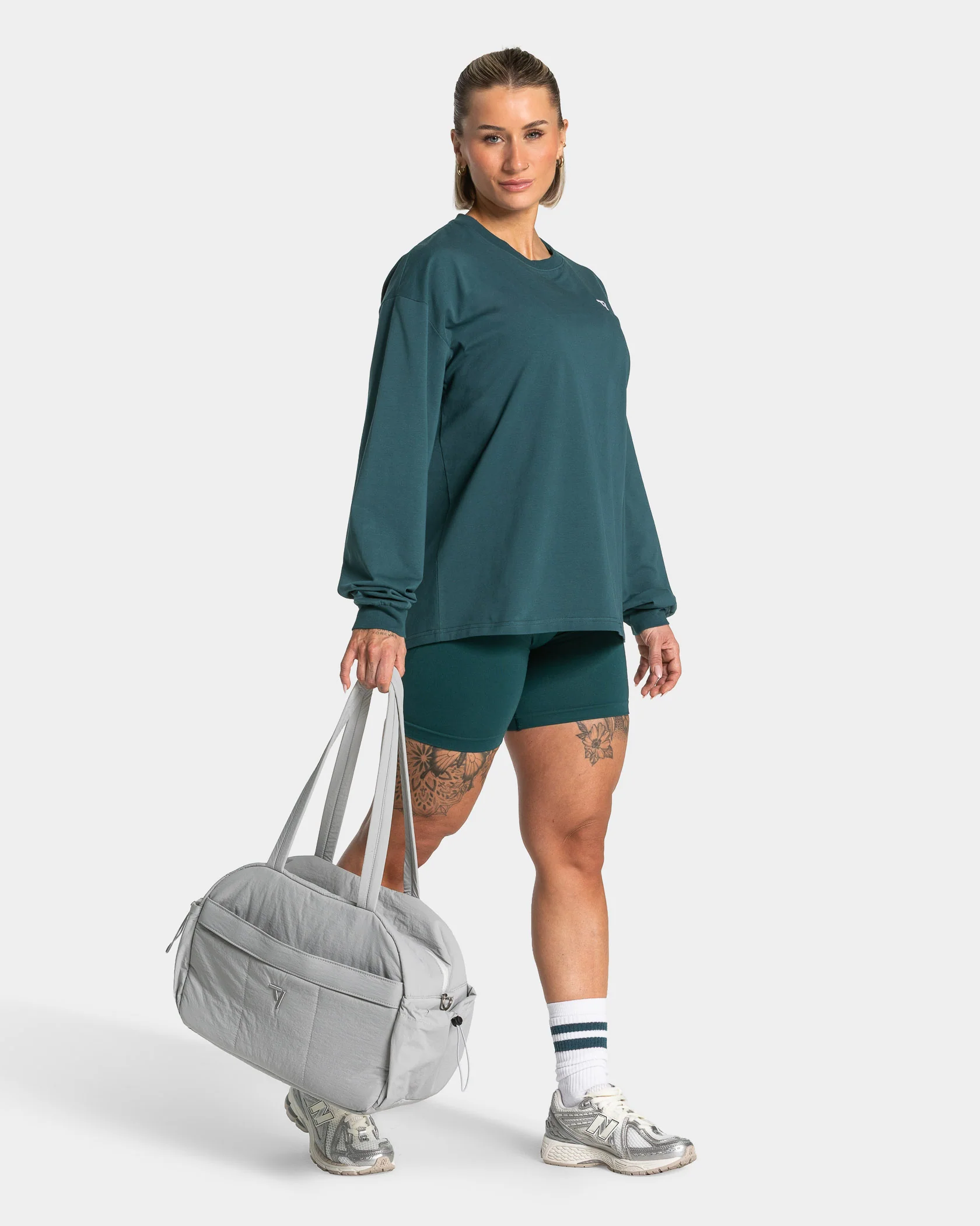 Lift Puffy Gym Bag "Hellgrau" - Image 3