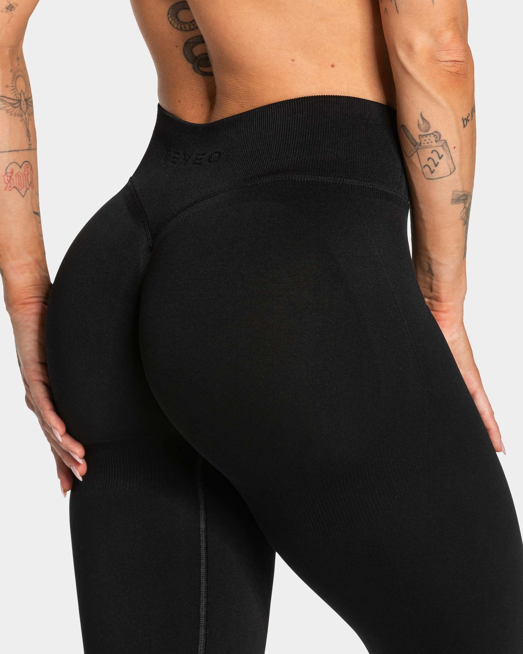 Lift Sculpt Scrunch Leggings "Schwarz" - Image 4