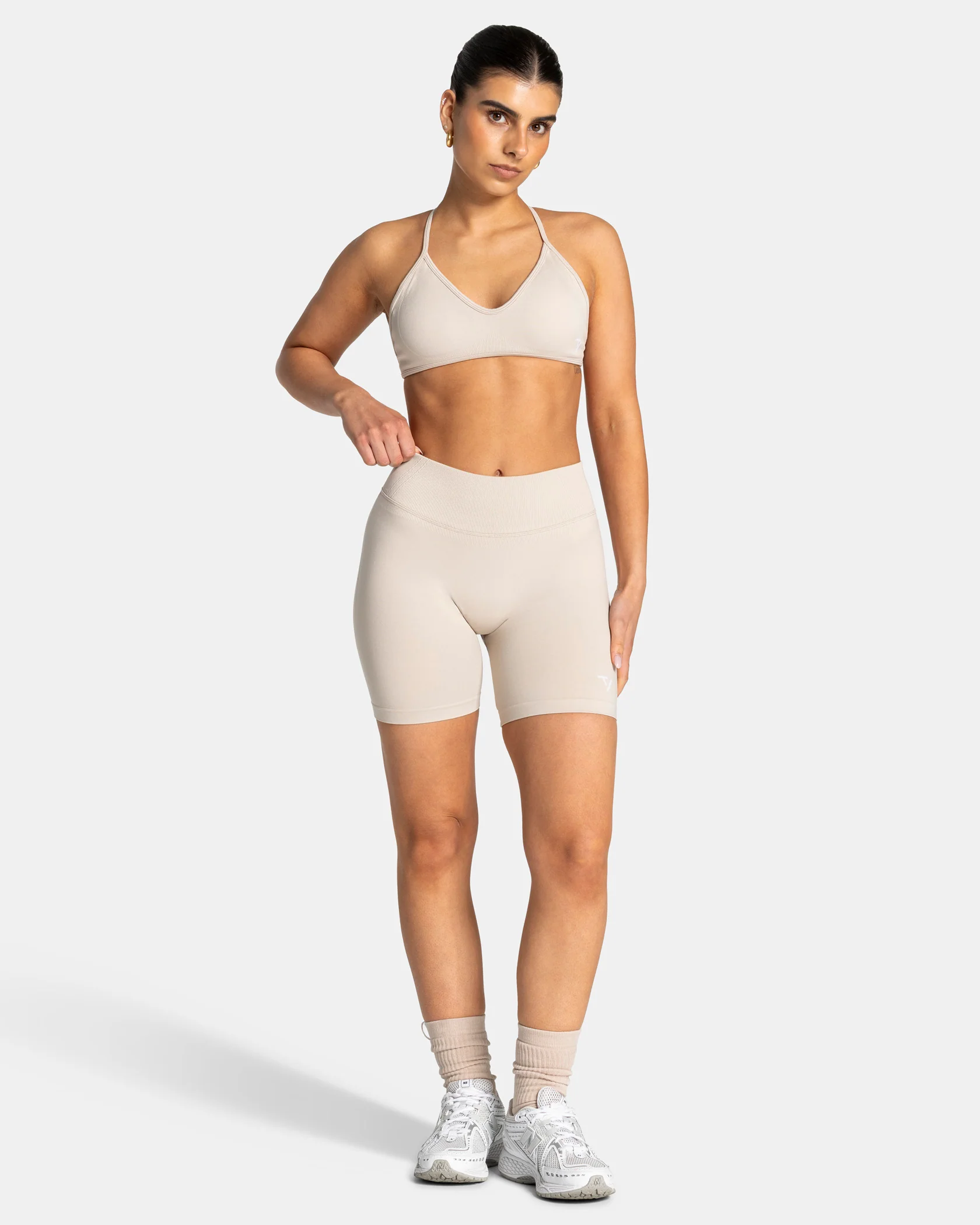 Lift Sculpt Scrunch Shorts "Cream" - Image 3