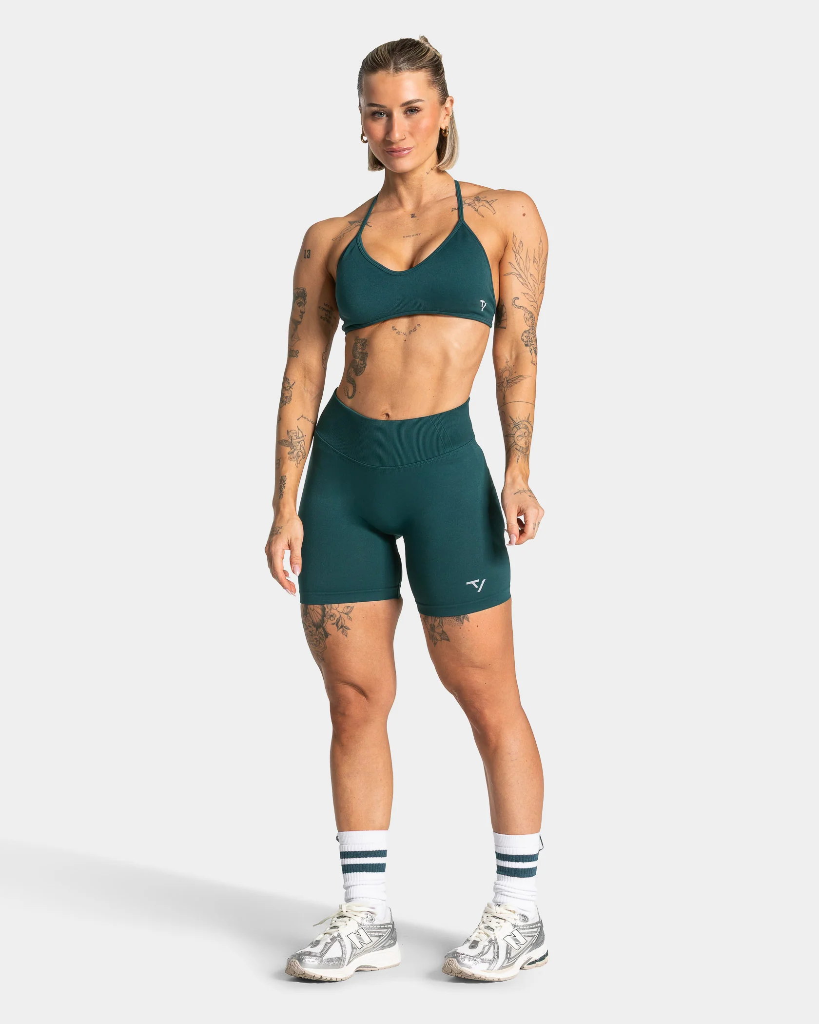 Lift Sculpt Scrunch Shorts "Teal" - Image 3