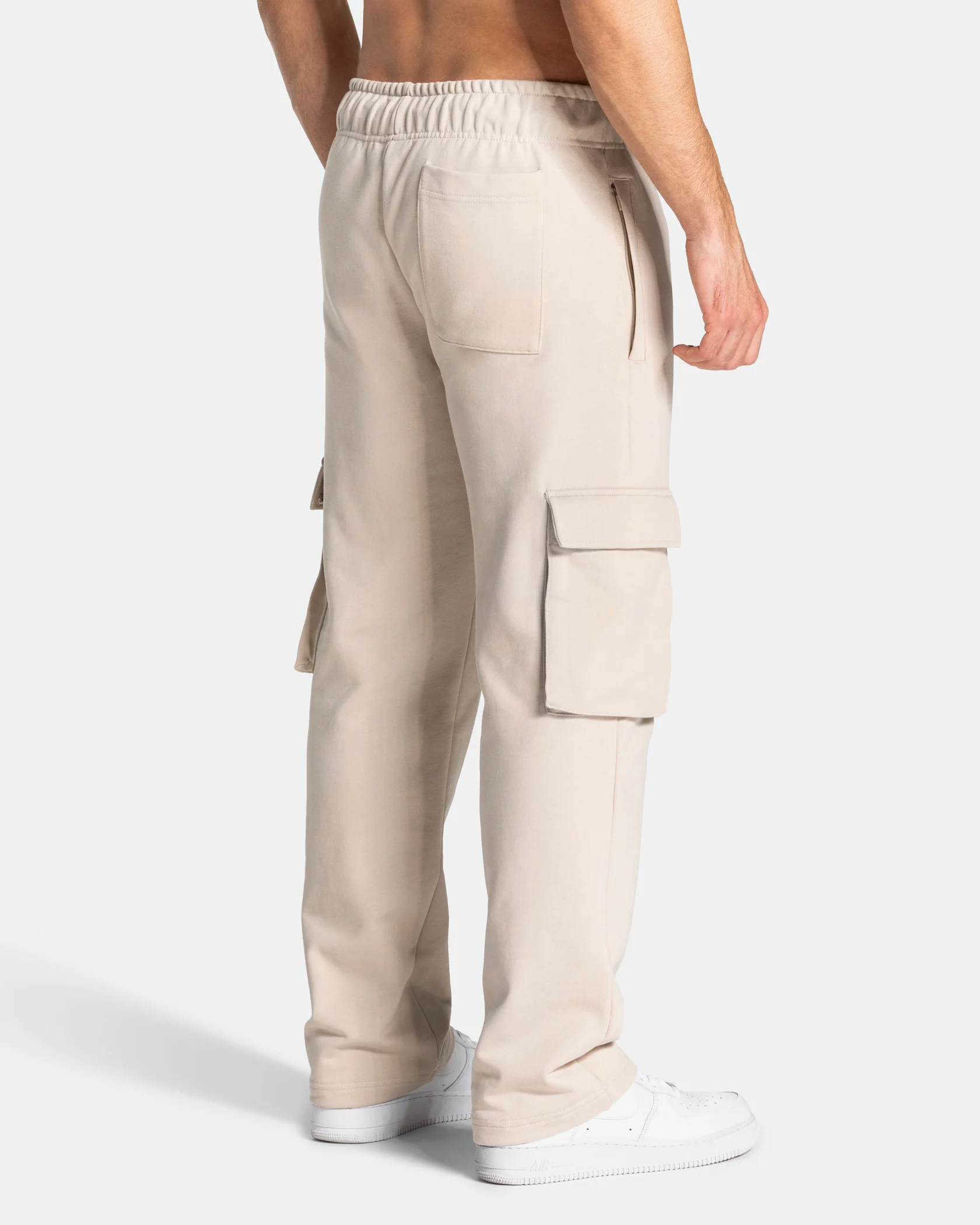 Lift Wide Leg Cargo Jogger "Cream" - Image 2