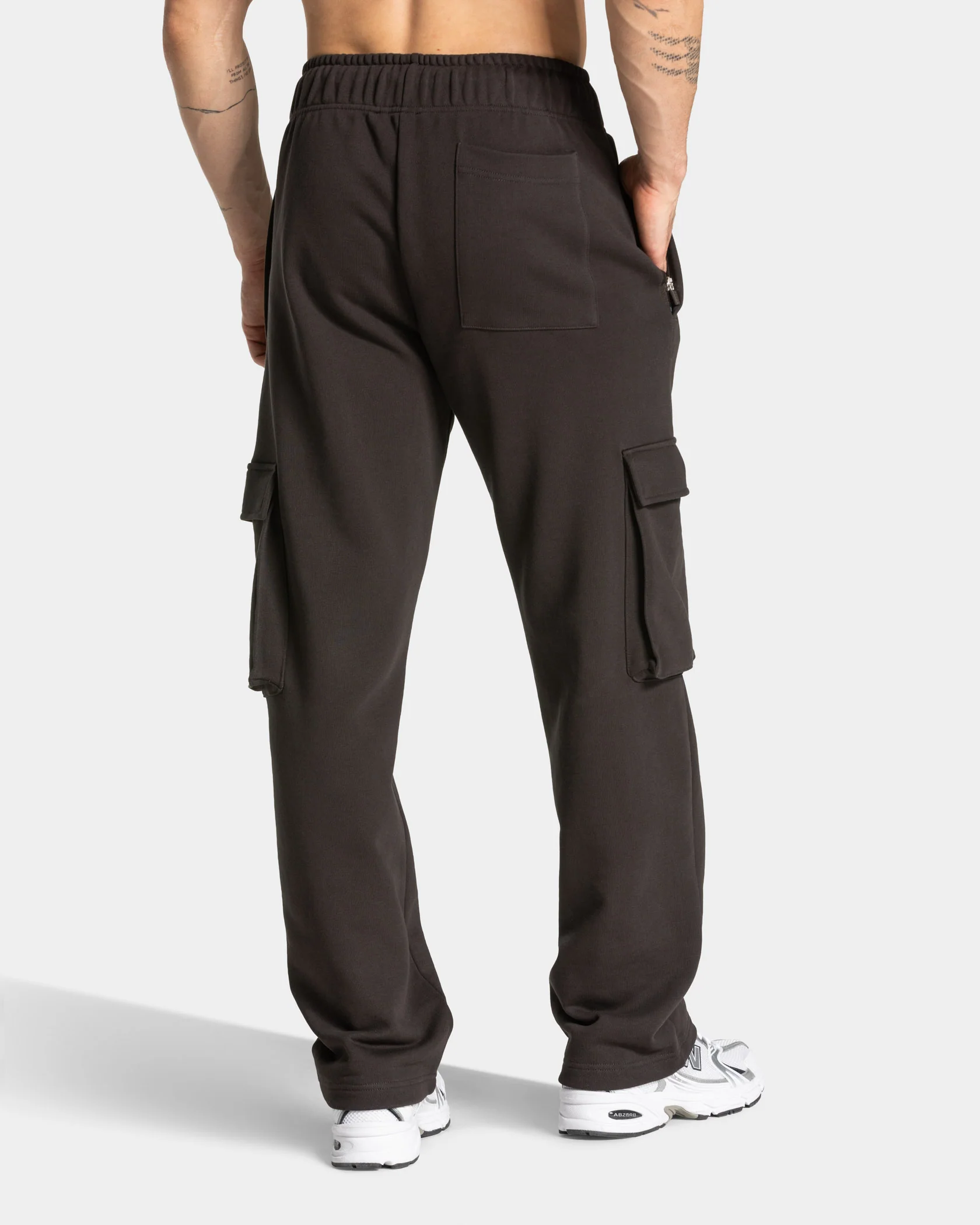 Lift Wide Leg Cargo Jogger "Dark Chocolate" - Image 2