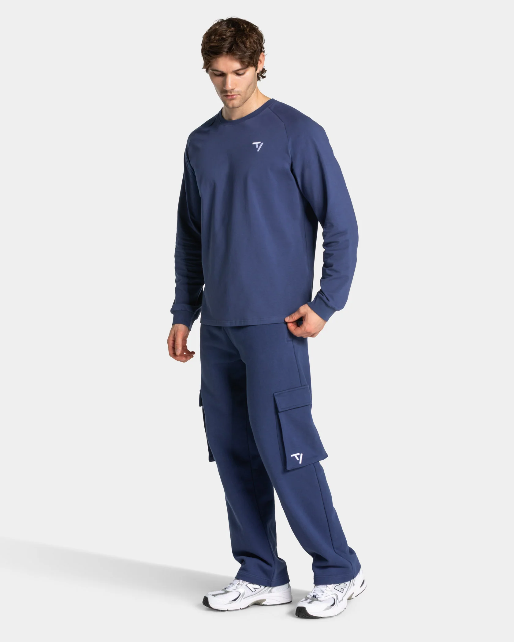 Lift Wide Leg Cargo Jogger "Indigo" - Image 3