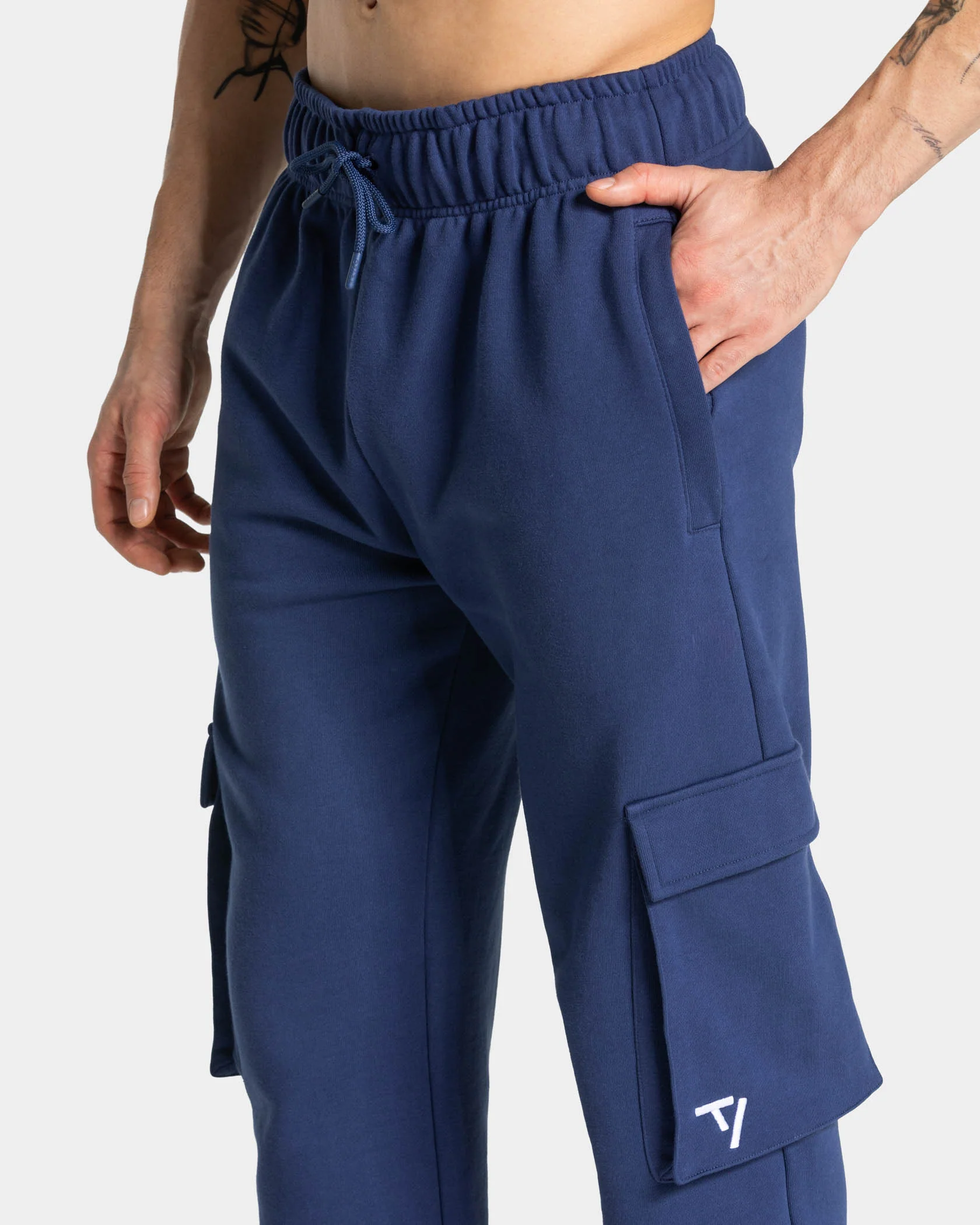 Lift Wide Leg Cargo Jogger "Indigo" - Image 4