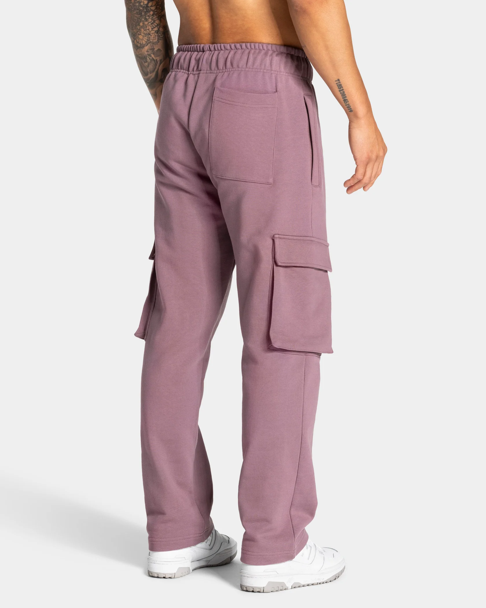 Lift Wide Leg Cargo Jogger "Mauve" - Image 2