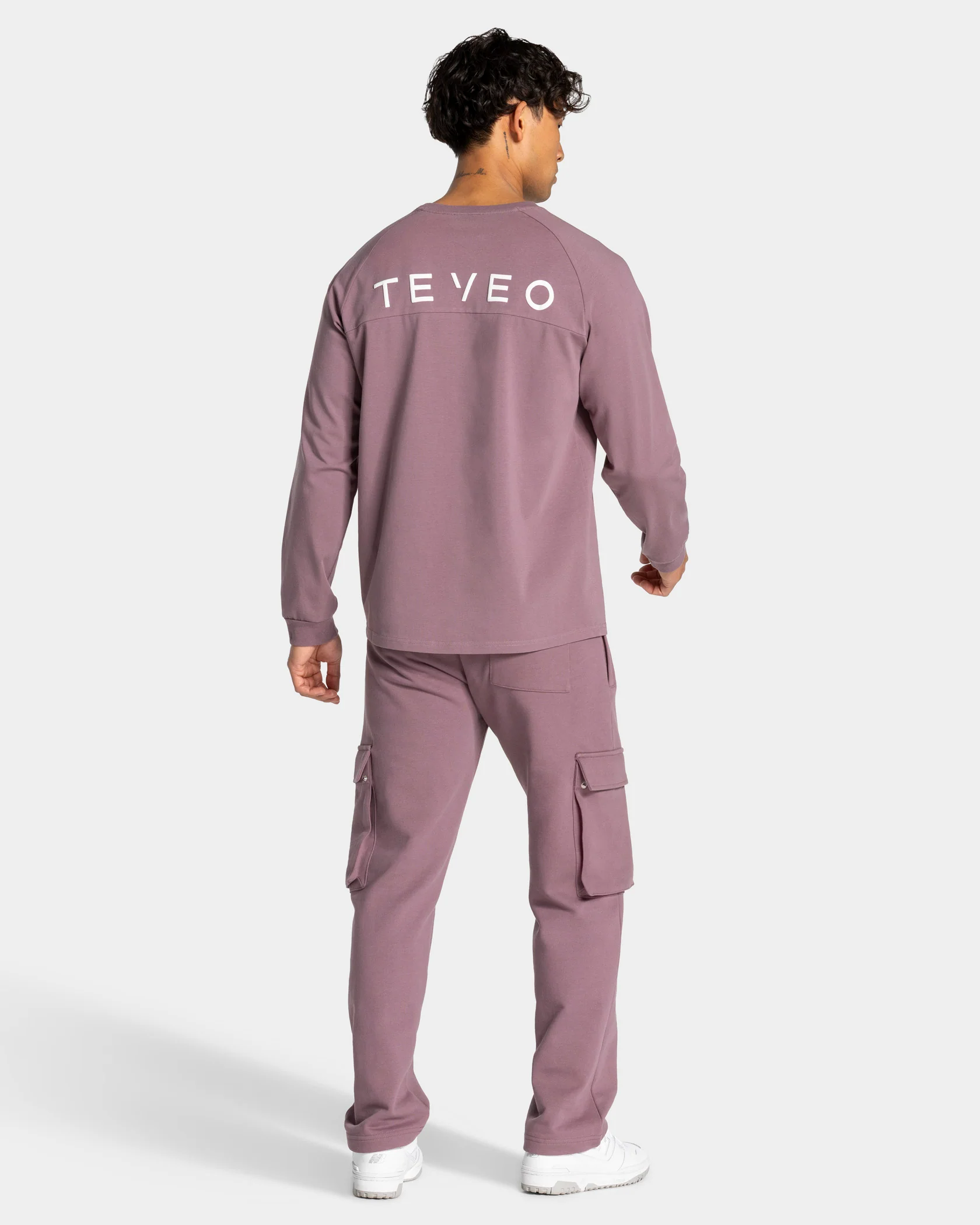 Lift Wide Leg Cargo Jogger "Mauve" - Image 5