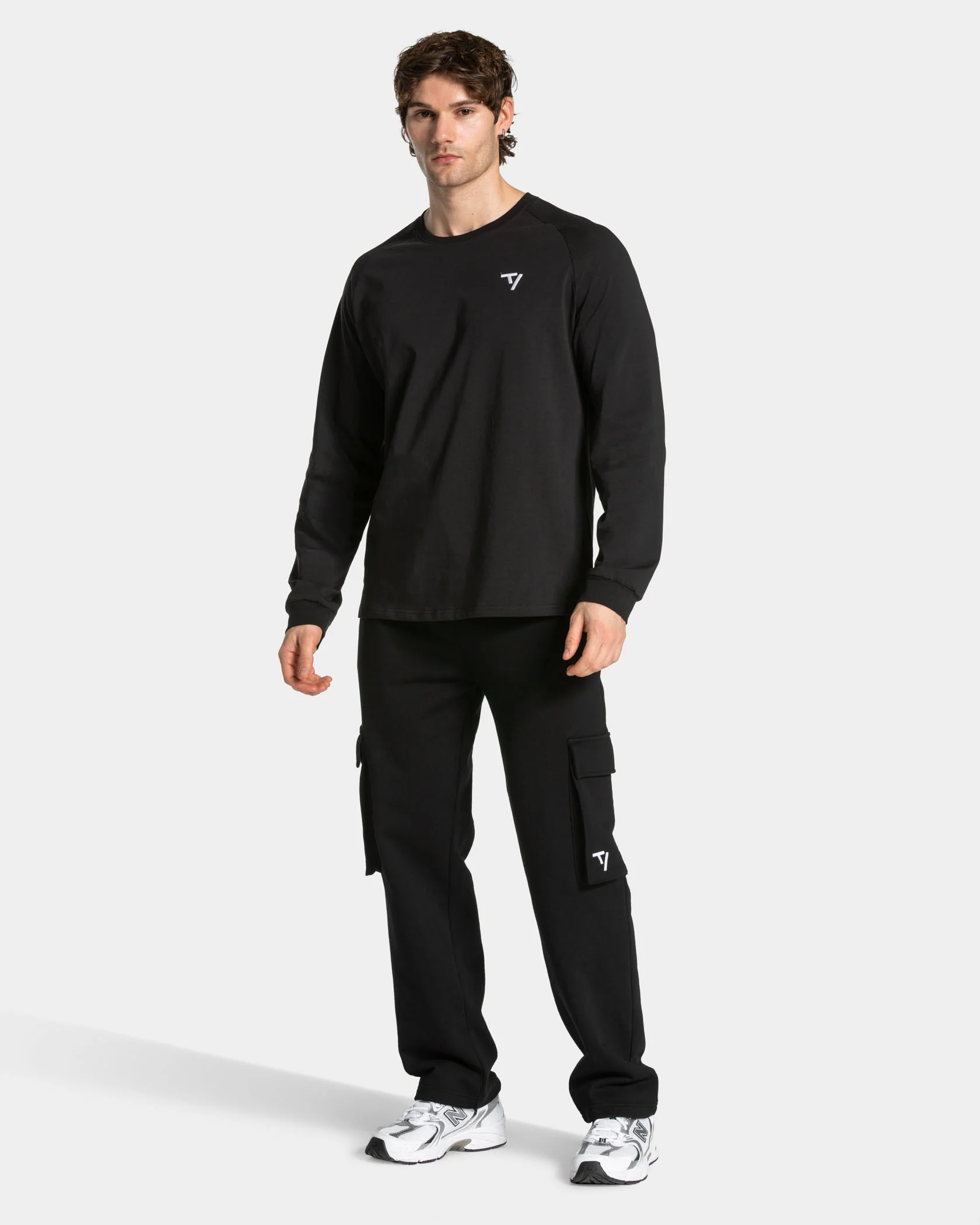 Lift Wide Leg Cargo Jogger "Schwarz" - Image 3