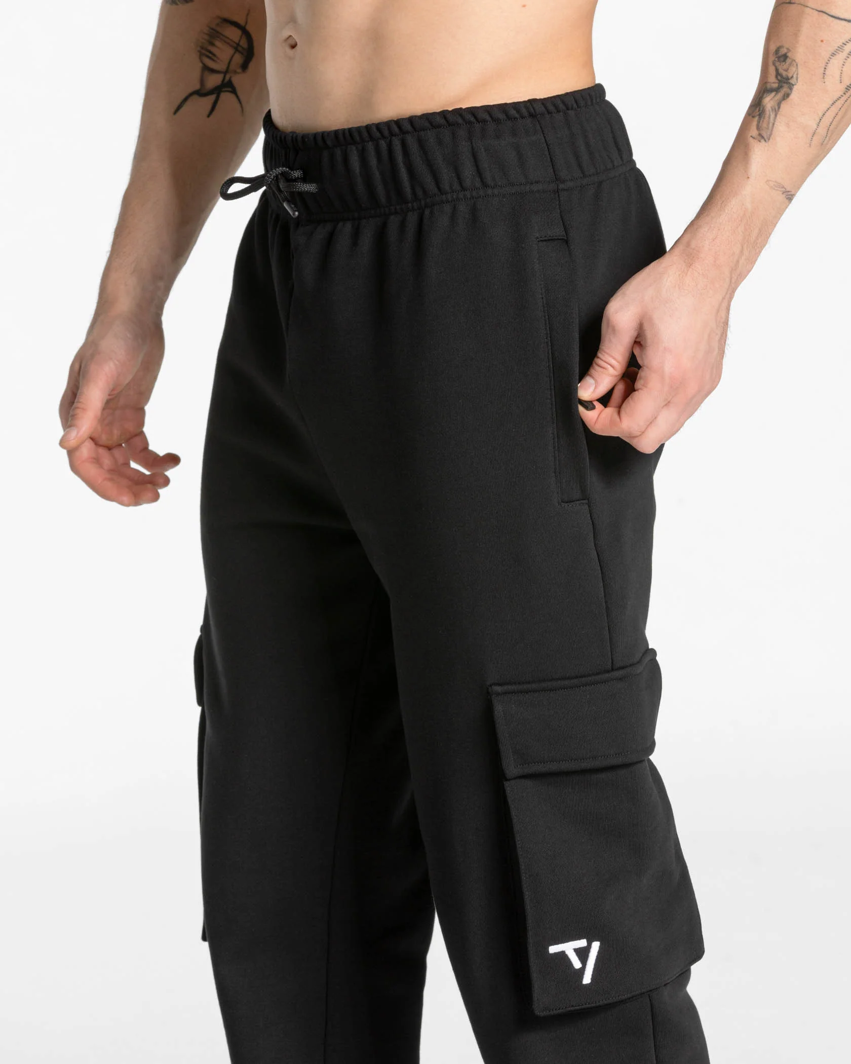 Lift Wide Leg Cargo Jogger "Schwarz" - Image 4