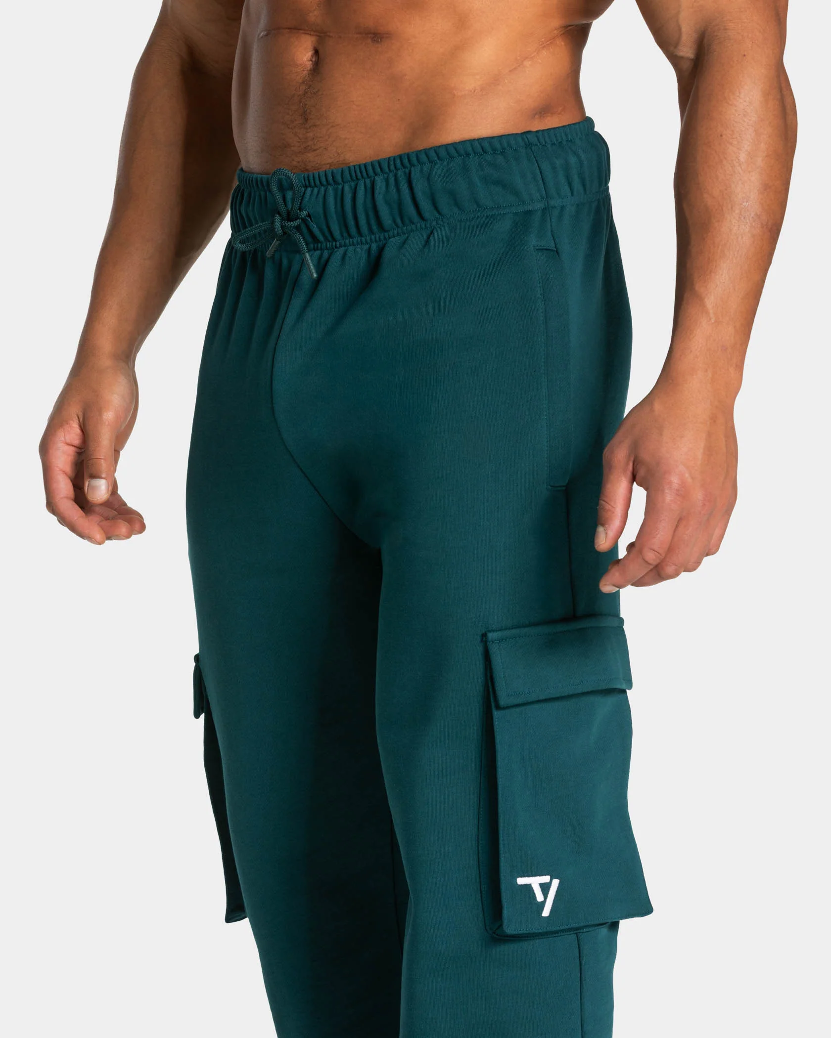 Lift Wide Leg Cargo Jogger "Teal" - Image 4