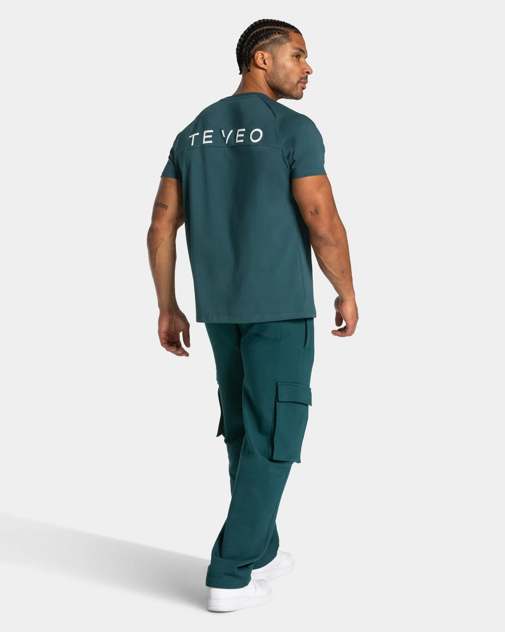 Lift Wide Leg Cargo Jogger "Teal" - Image 5