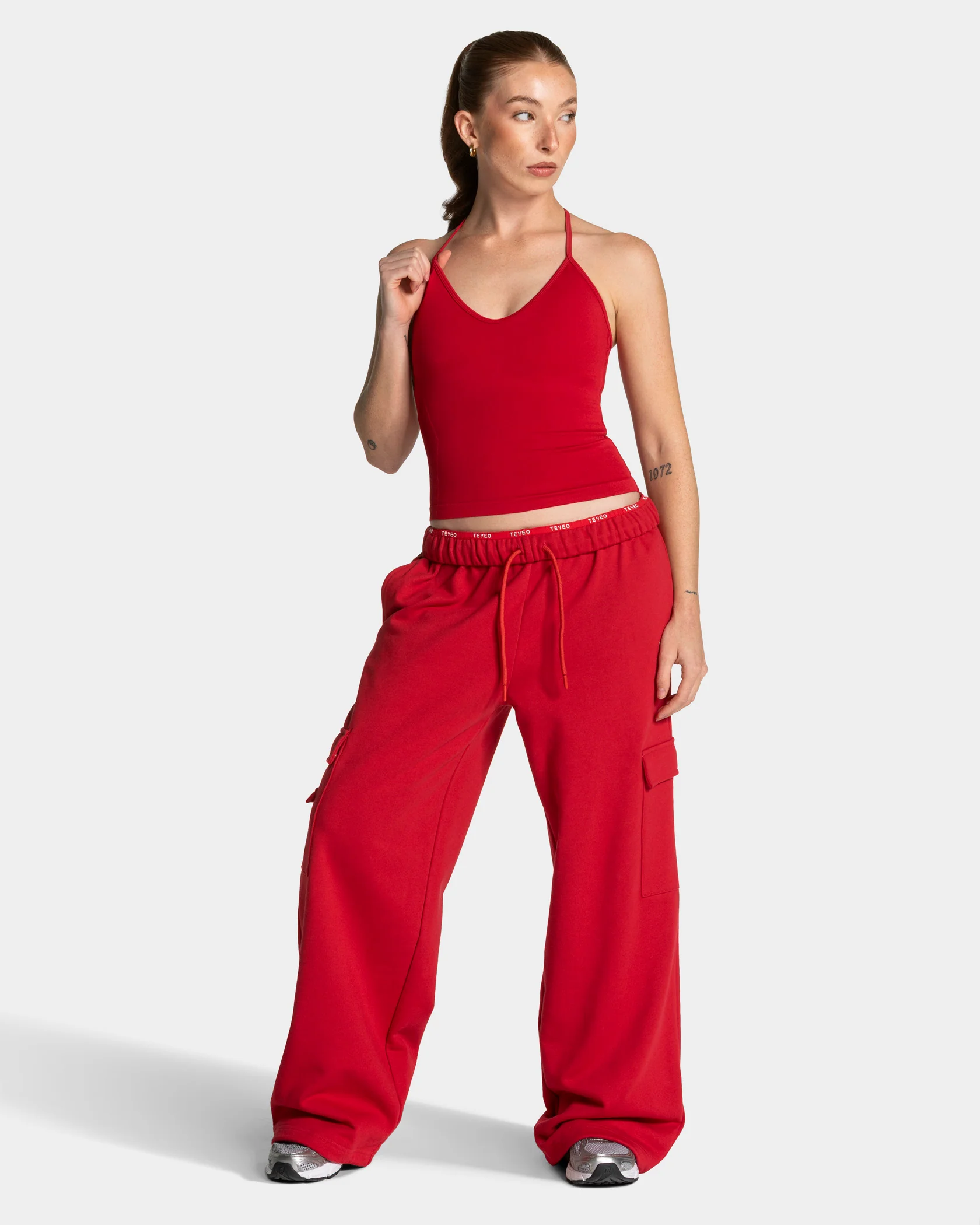 Lift Wide Leg Cargo Jogger "Chili" - Image 3