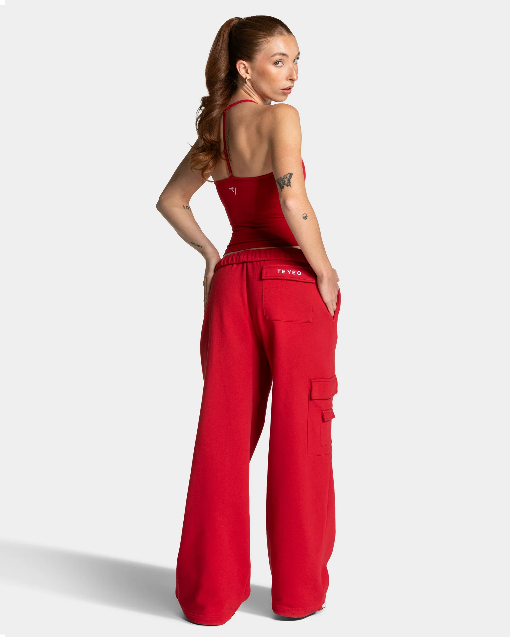 Lift Wide Leg Cargo Jogger "Chili" - Image 5