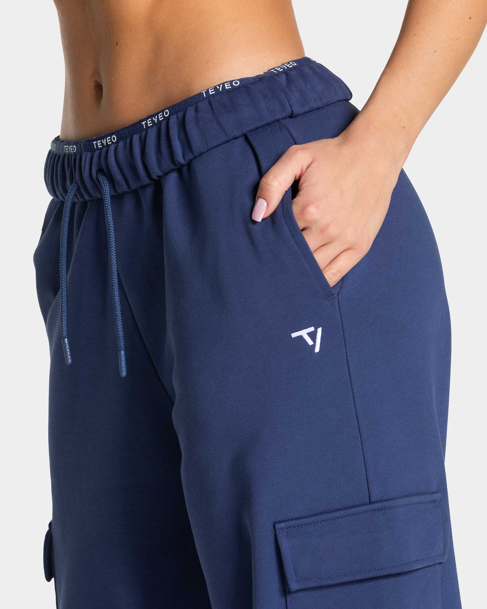Lift Wide Leg Cargo Jogger "Indigo" - Image 4