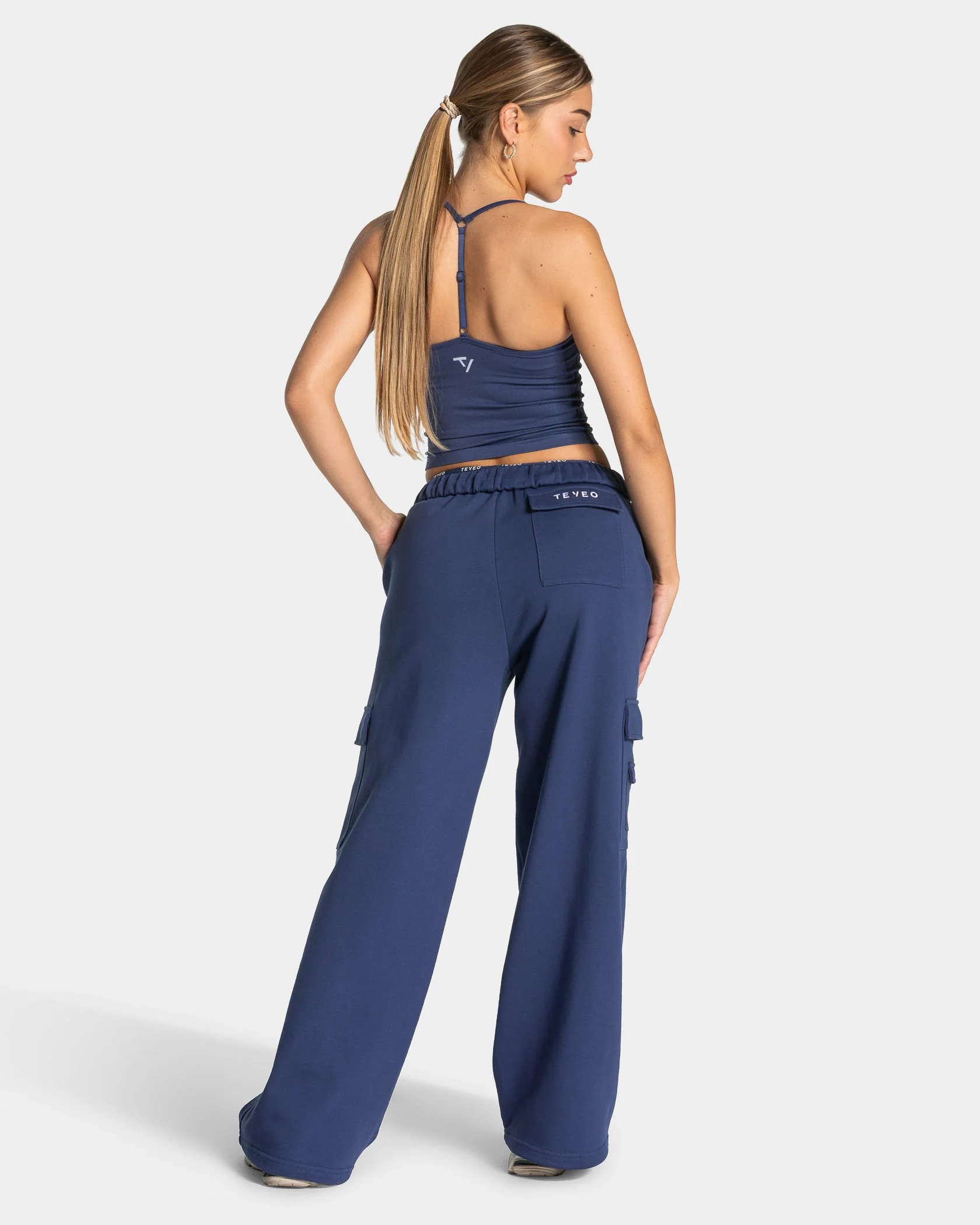 Lift Wide Leg Cargo Jogger "Indigo" - Image 5