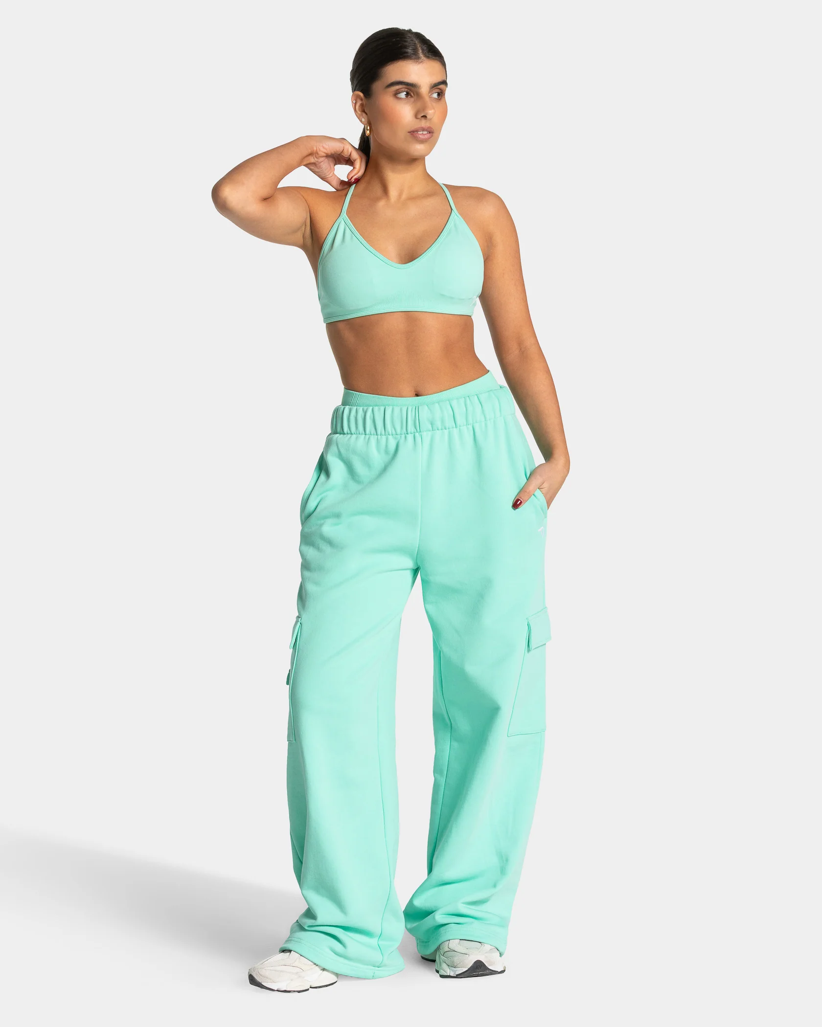 Lift Wide Leg Cargo Jogger "Mint" - Image 3