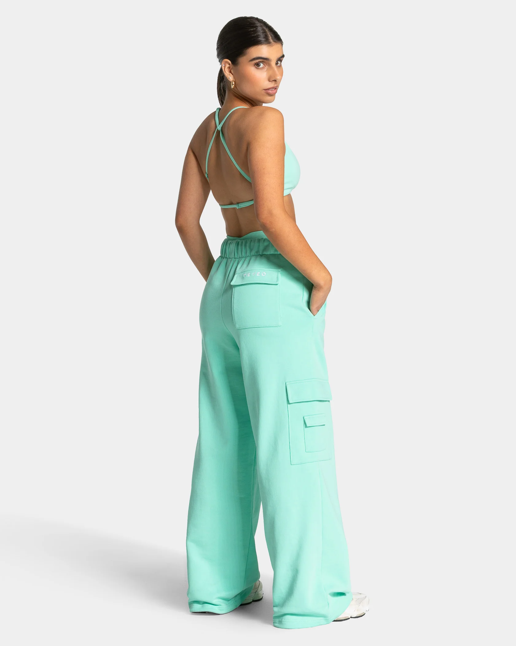 Lift Wide Leg Cargo Jogger "Mint" - Image 5