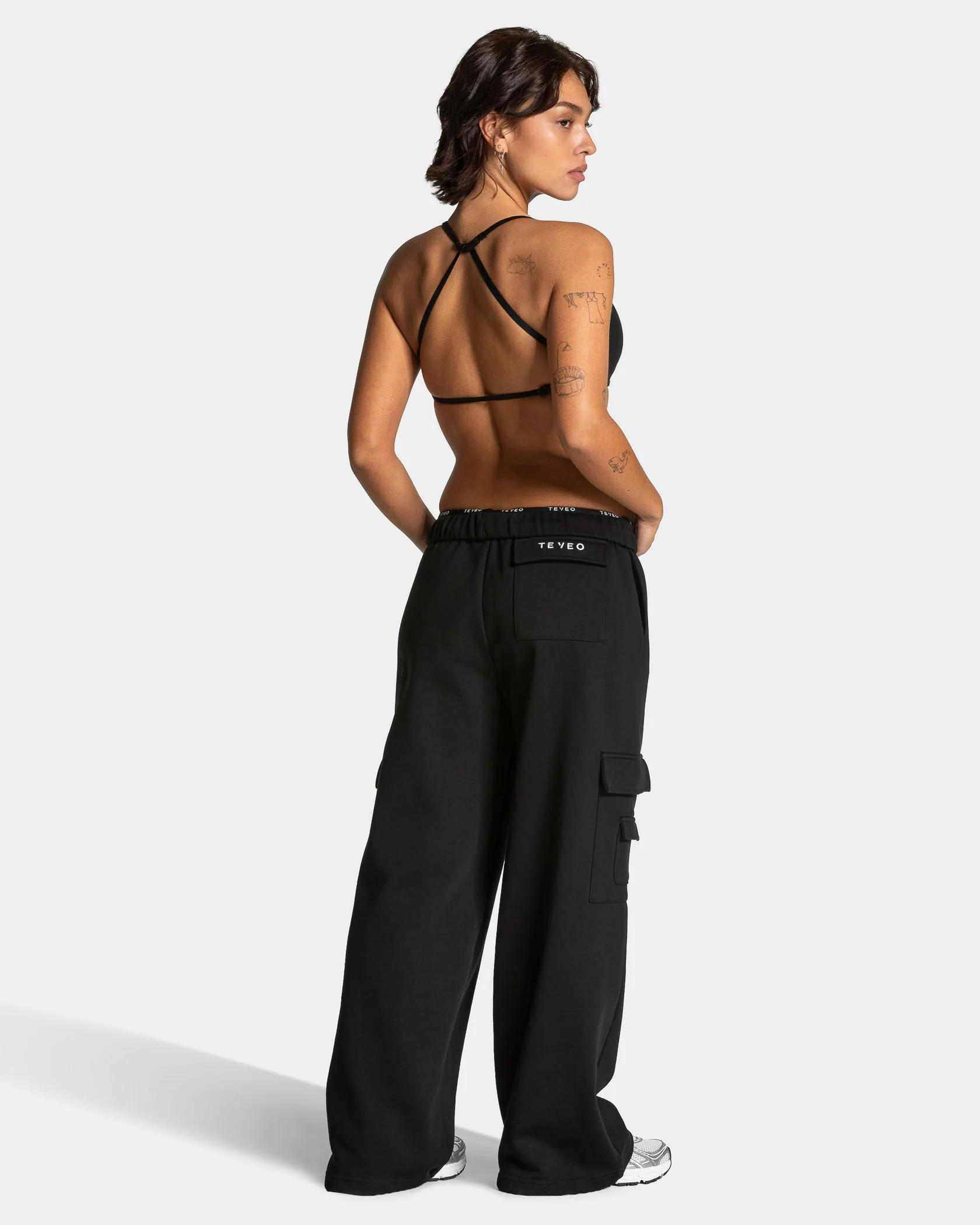 Lift Wide Leg Cargo Jogger "Schwarz" - Image 5