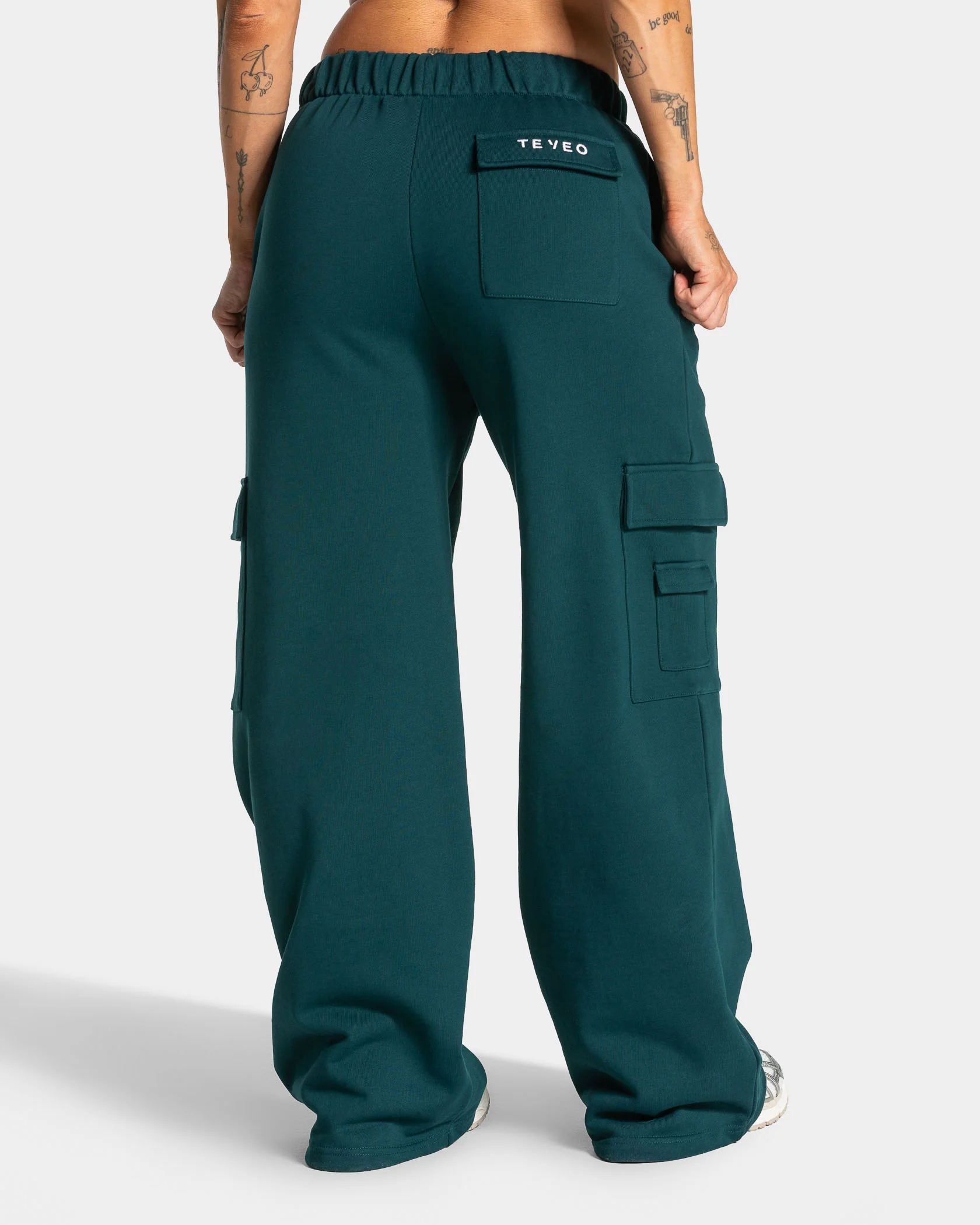Lift Wide Leg Cargo Jogger "Teal" - Image 2