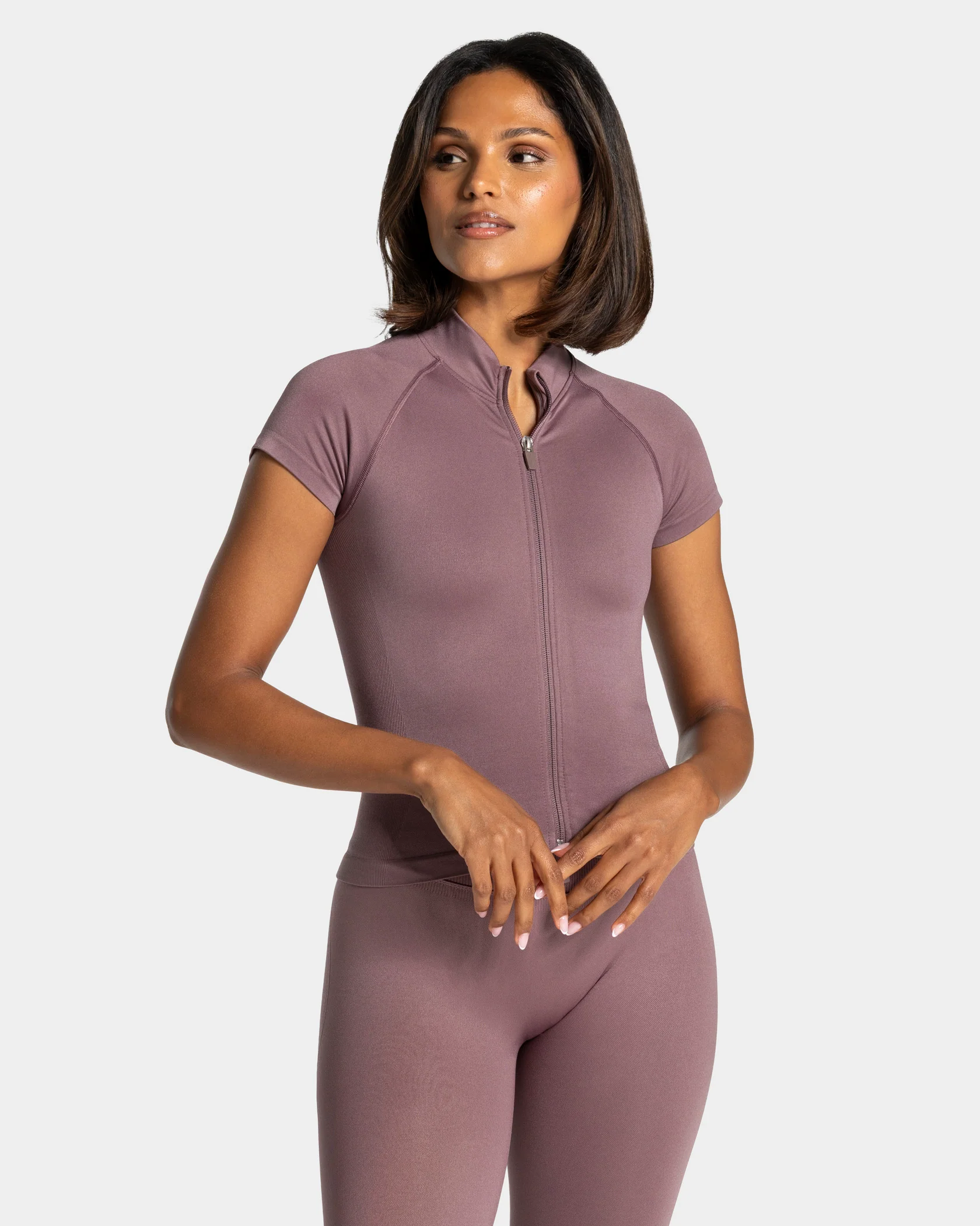 Lift Zip Shortsleeve "Mauve"