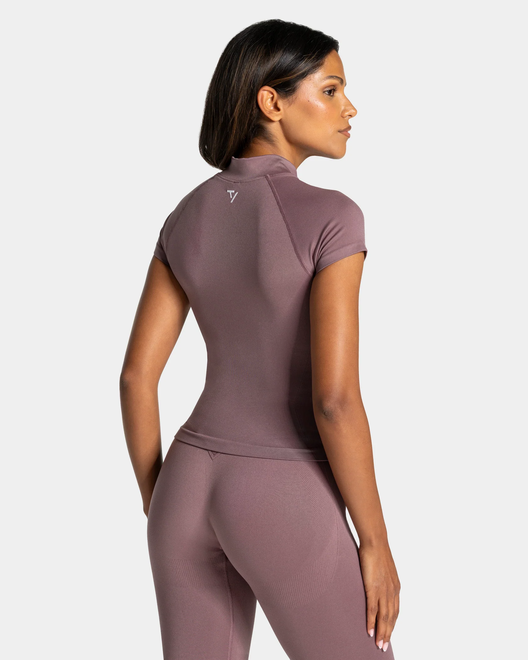Lift Zip Shortsleeve "Mauve" - Image 2