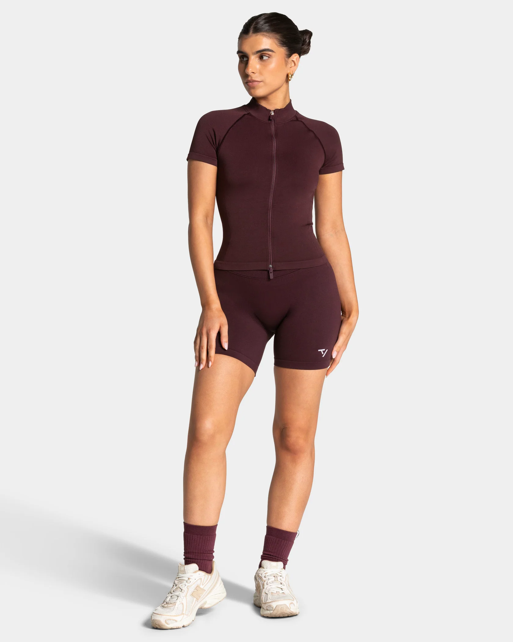 Lift Zip Shortsleeve "Merlot" - Image 3