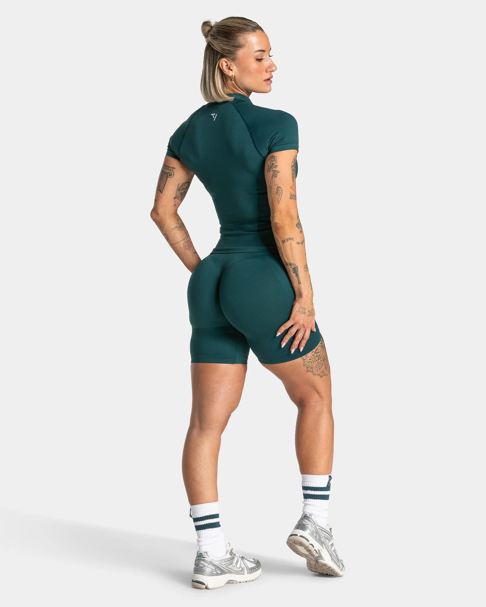 Lift Zip Shortsleeve "Teal" - Image 5