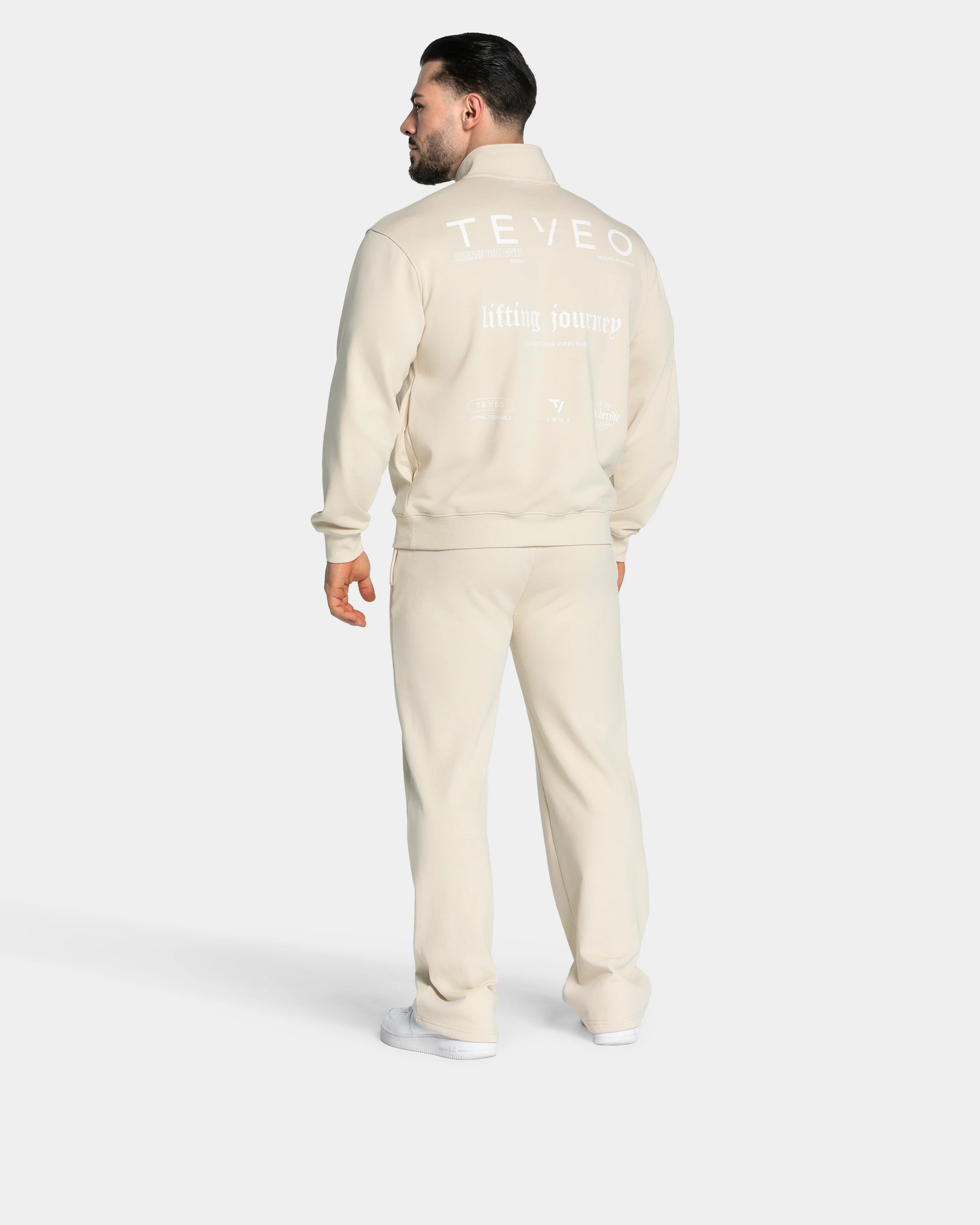 Lifting Journey Half Zip Sweater "Cream" - Image 5