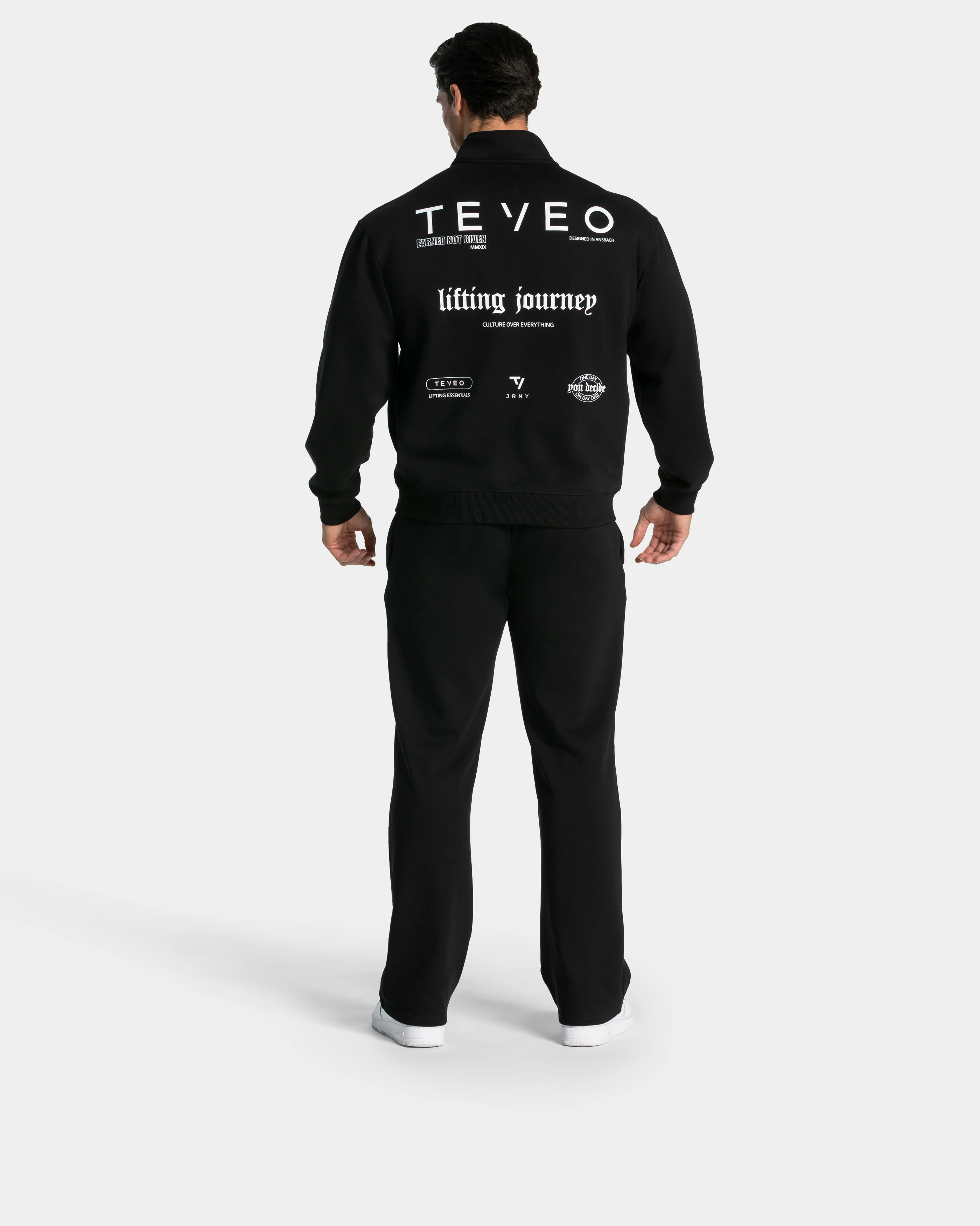 Lifting Journey Half Zip Sweater "Schwarz" - Image 5