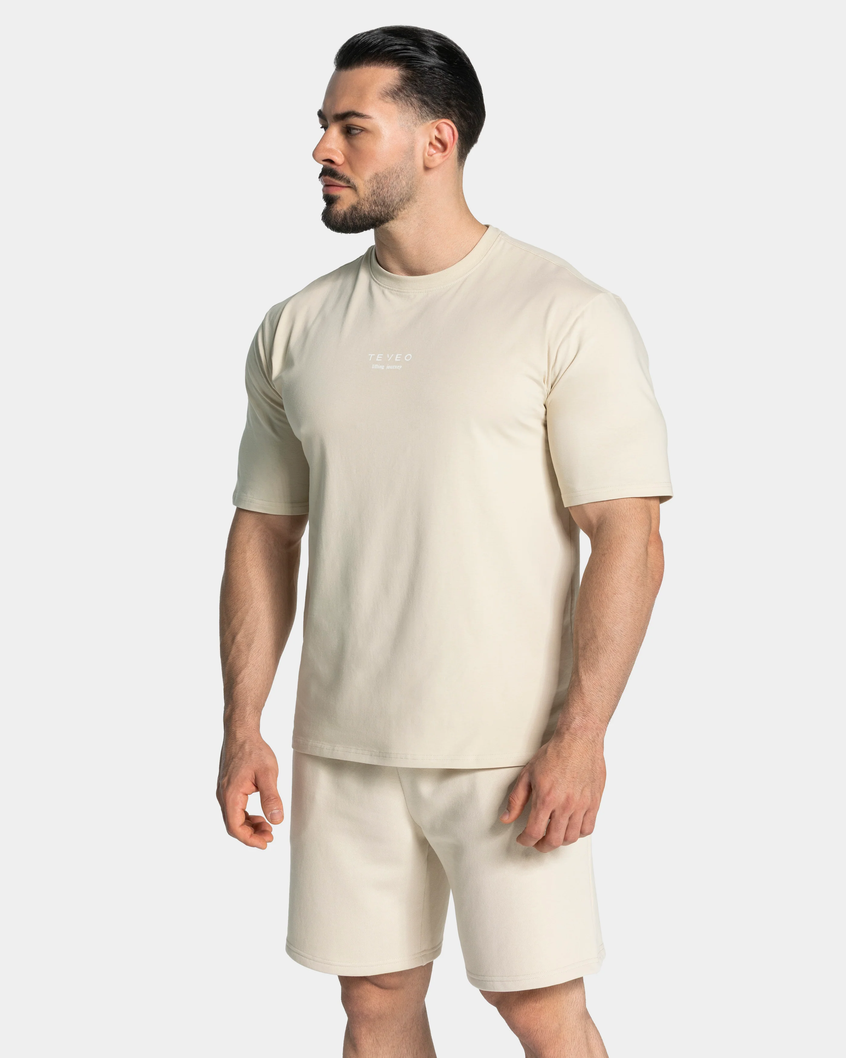Lifting Journey Oversized T-Shirt "Cream" - Image 2