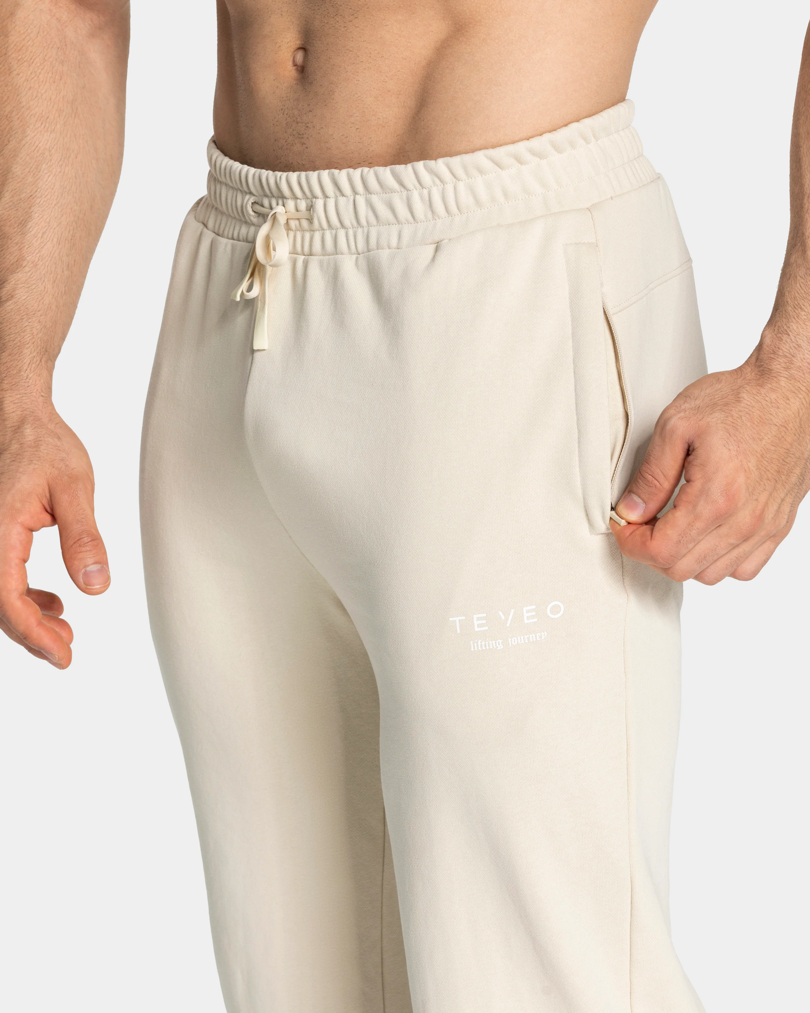Lifting Journey Straight Leg Jogger "Cream" - Image 4