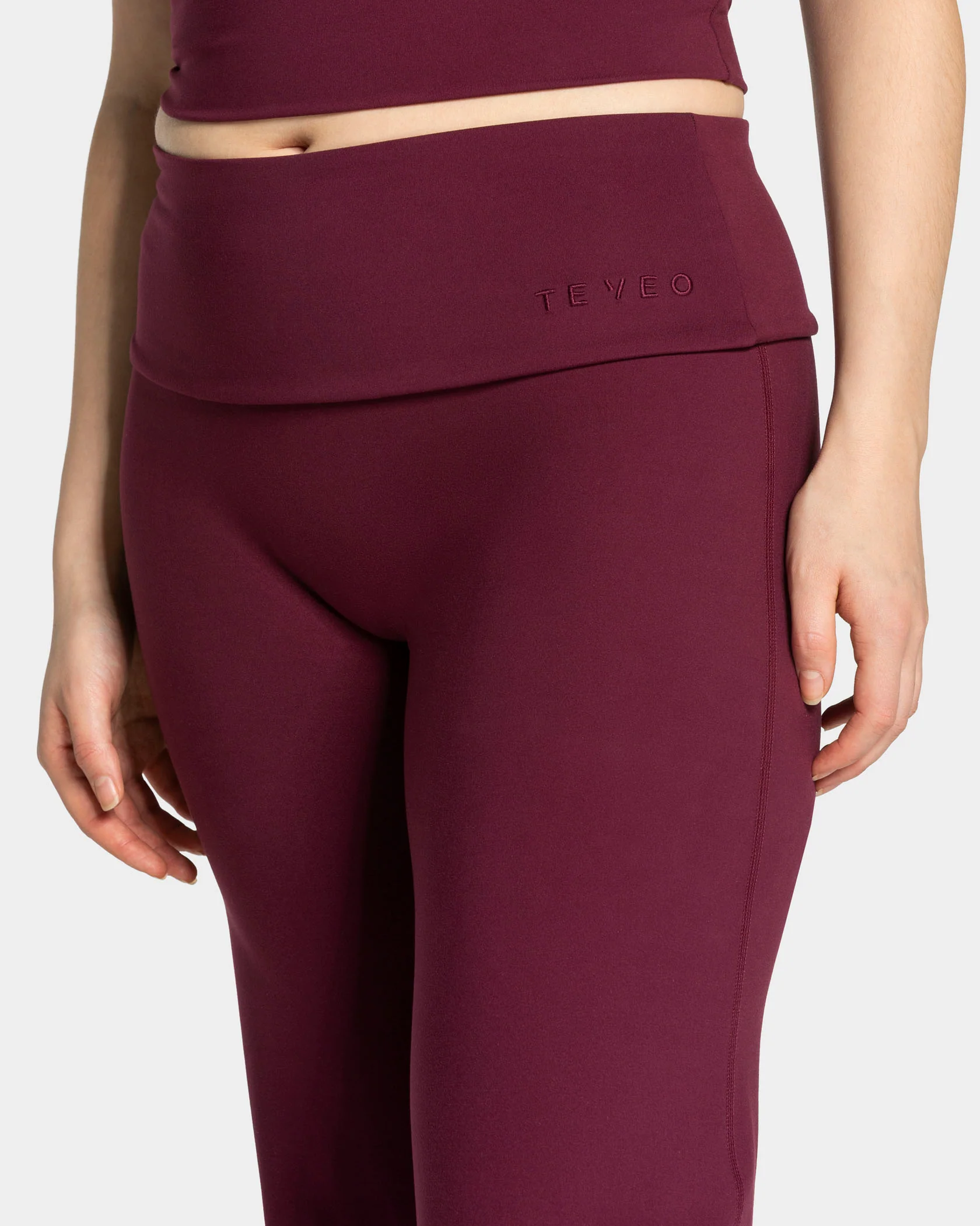 Mellow Fold Over Straight Leg Pants Tall "Pflaume" - Image 4