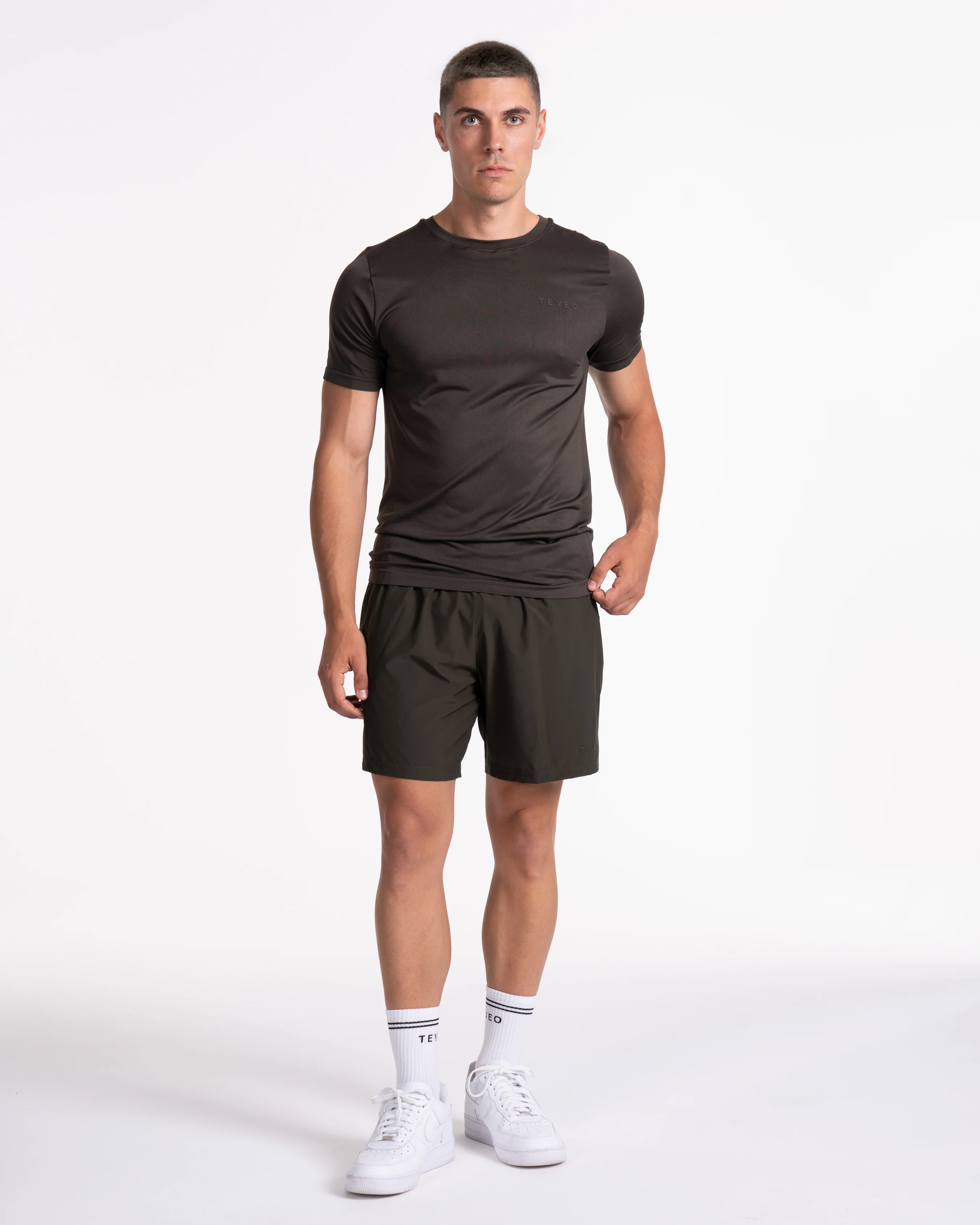 Pace Fitted T-Shirt "Khaki" - Image 3