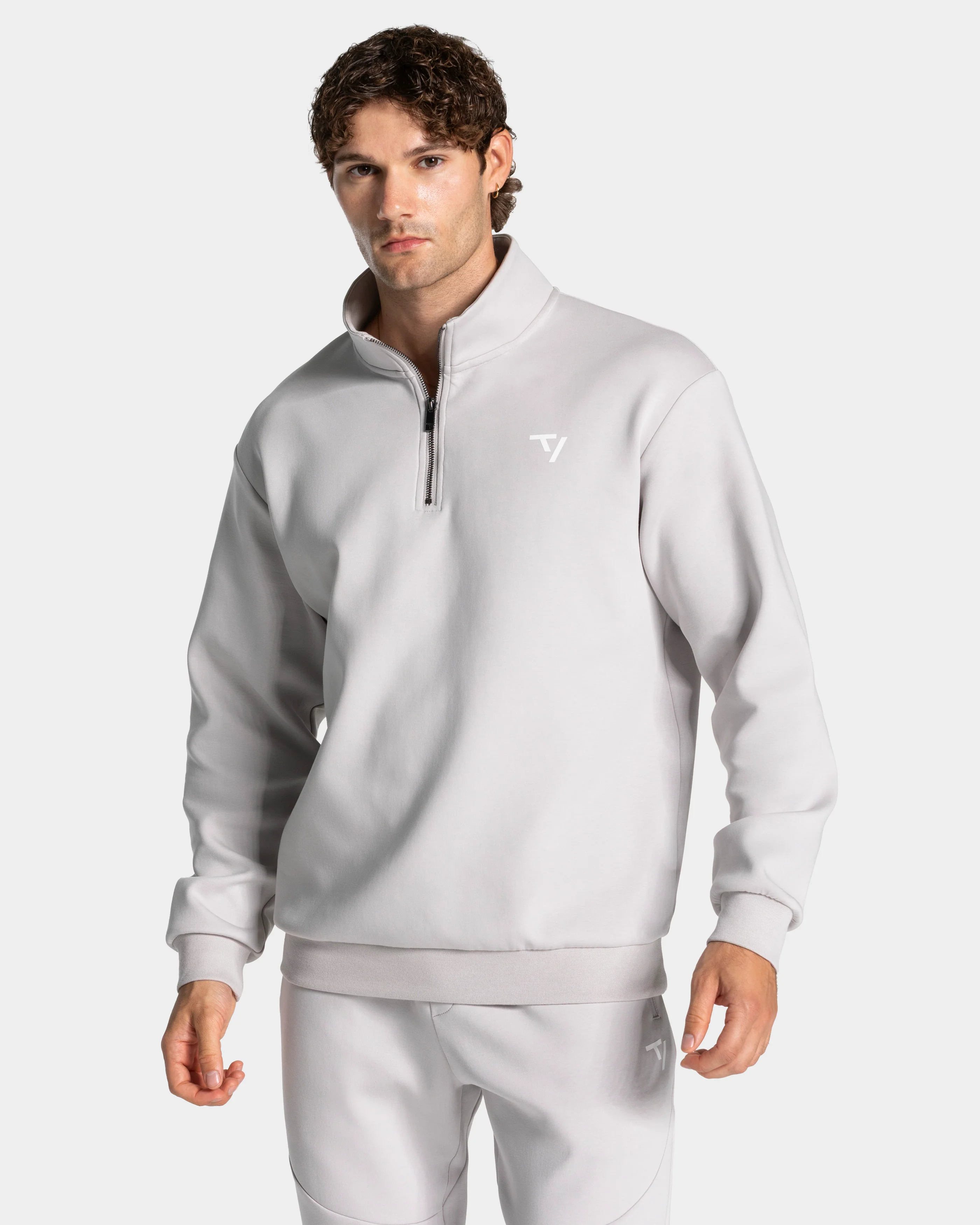 Prime Half Zip Sweater "Silver"