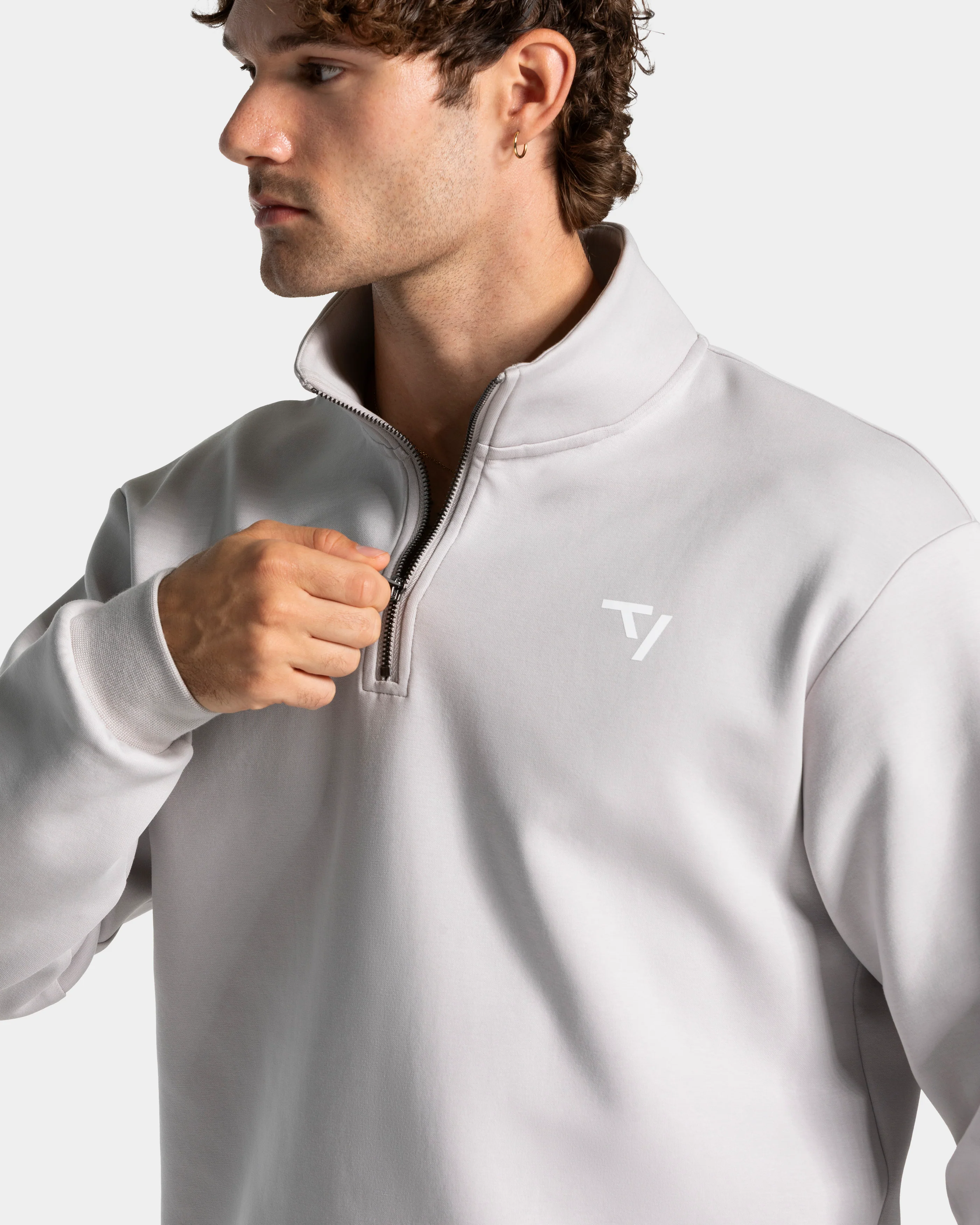 Prime Half Zip Sweater "Silver" - Image 4