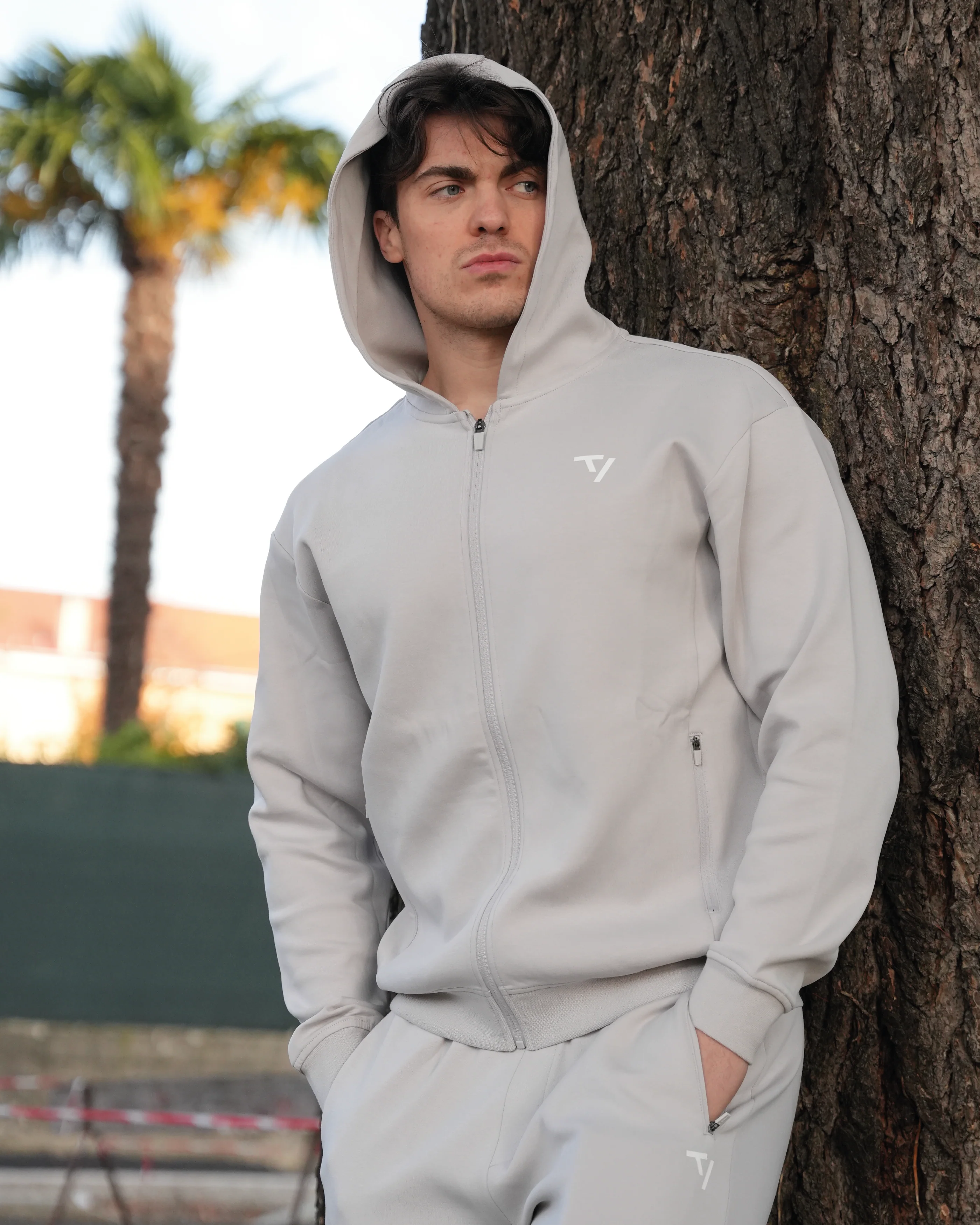 Prime Zip Hoodie "Silver" - Image 2