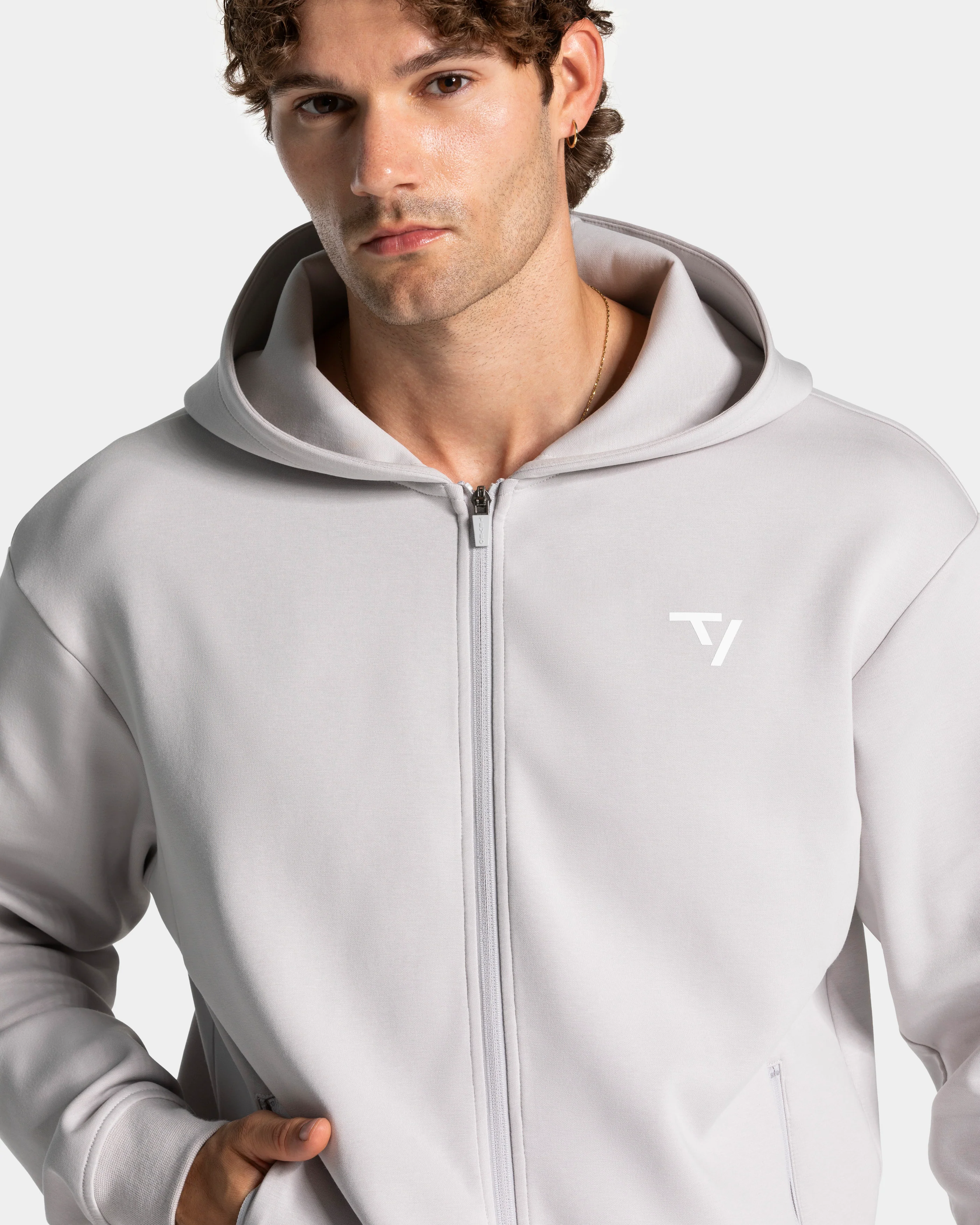 Prime Zip Hoodie "Silver" - Image 4