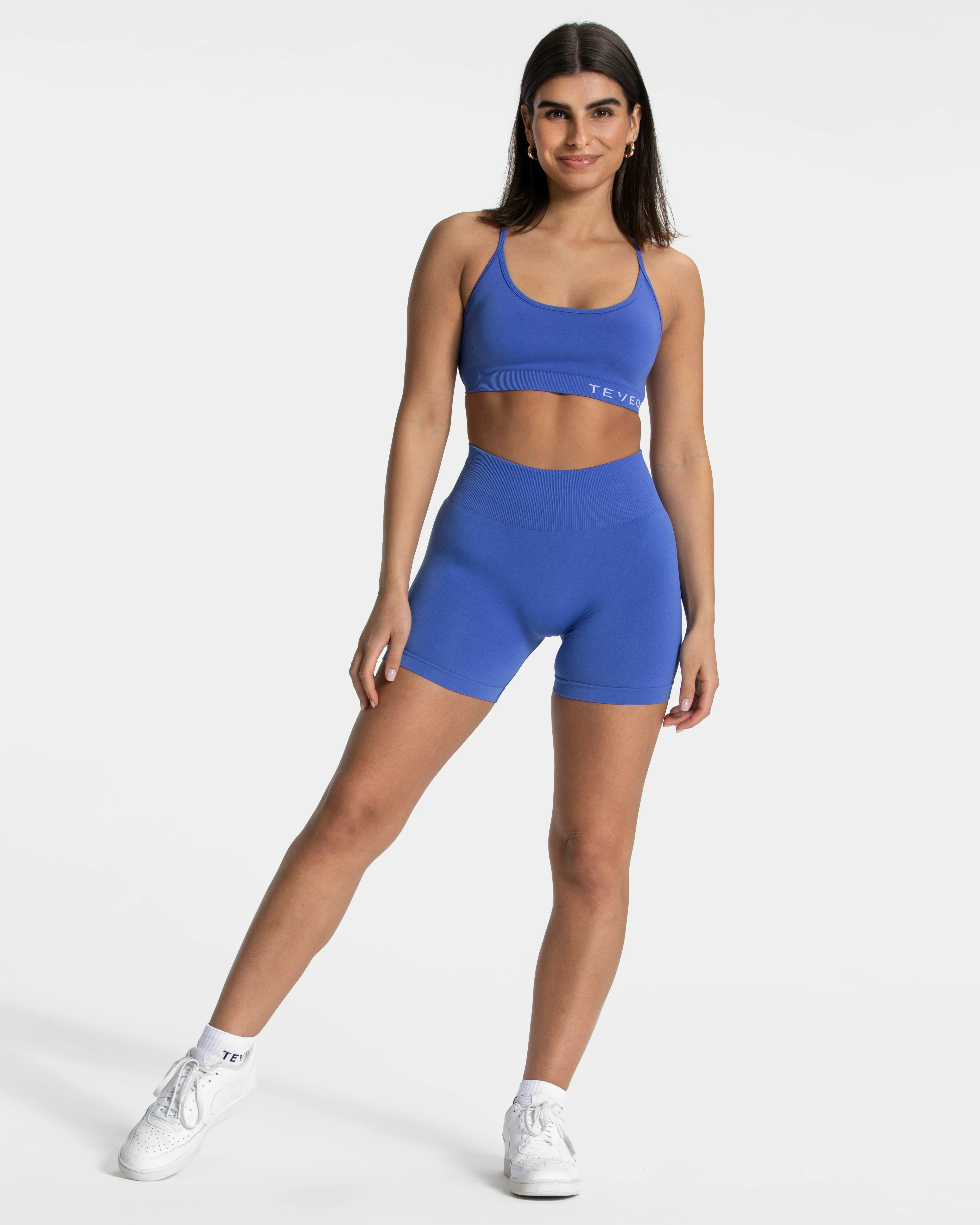 Pure Covert Scrunch Shorts  "Royalblau" - Image 5