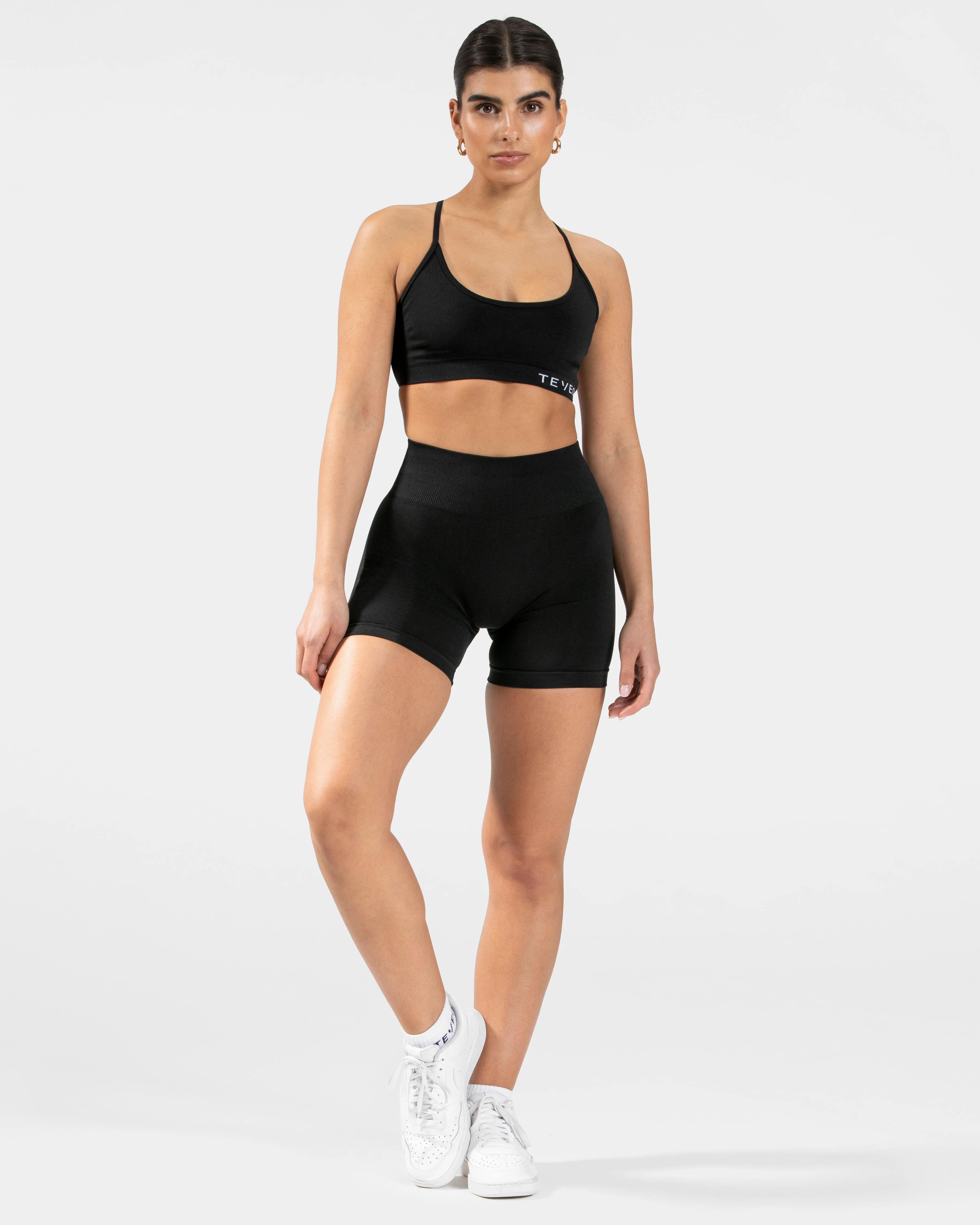 Pure Covert Scrunch Shorts  "Schwarz" - Image 5