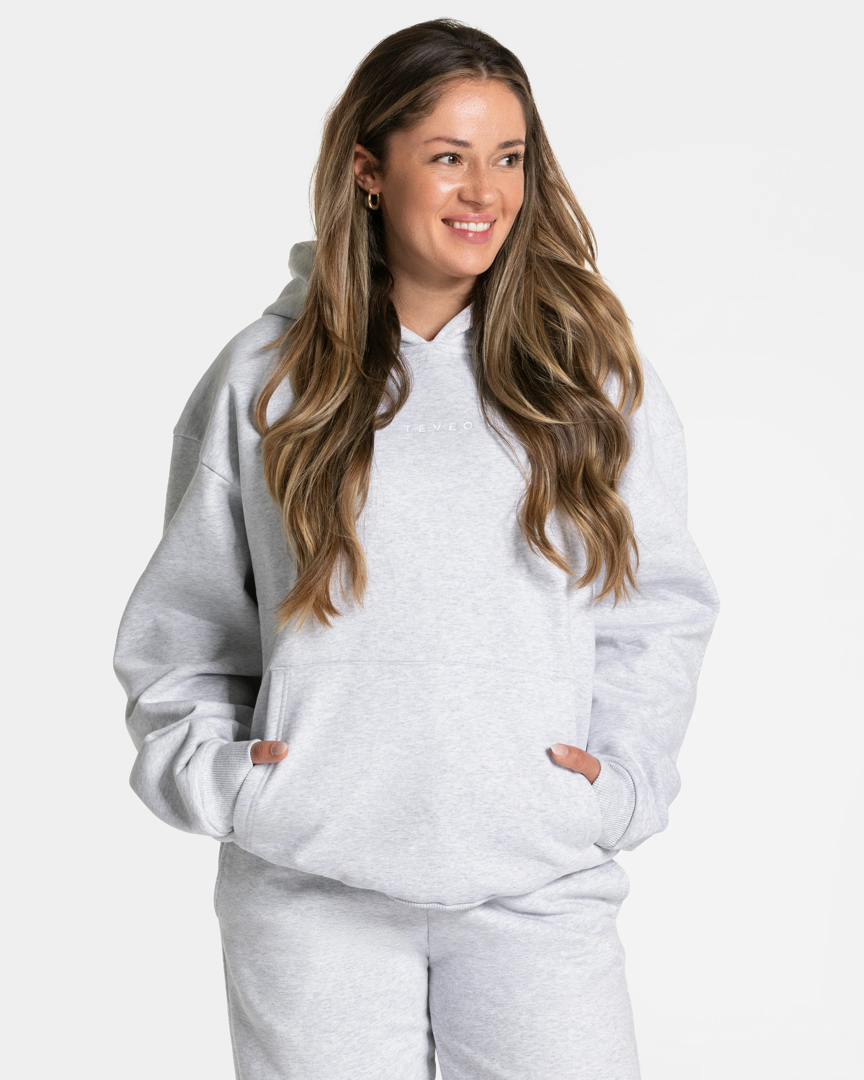 RI’VAIV Oversized Hoodie "Hellgrau" - Image 2
