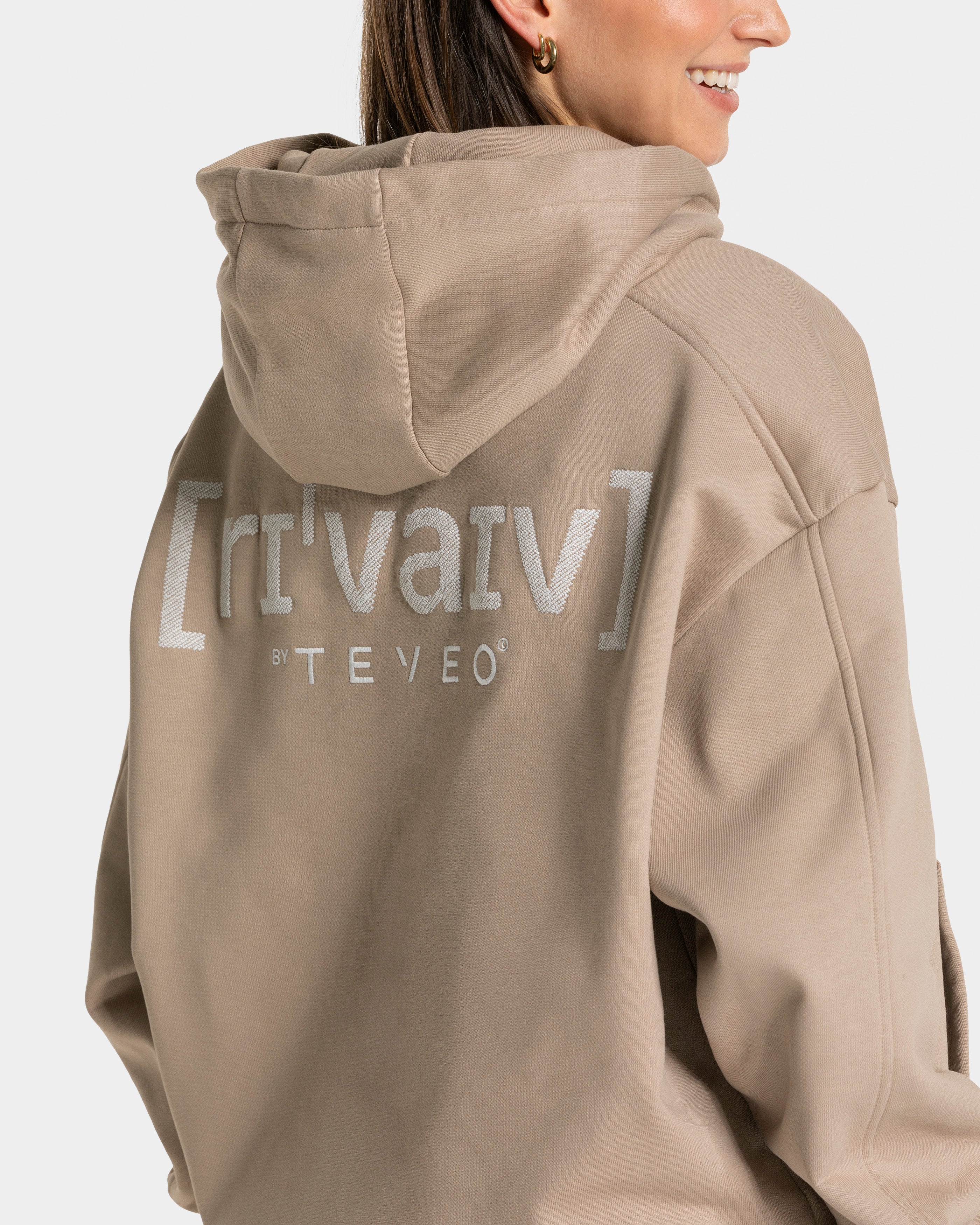 RI’VAIV Oversized Hoodie "Taupe" - Image 4
