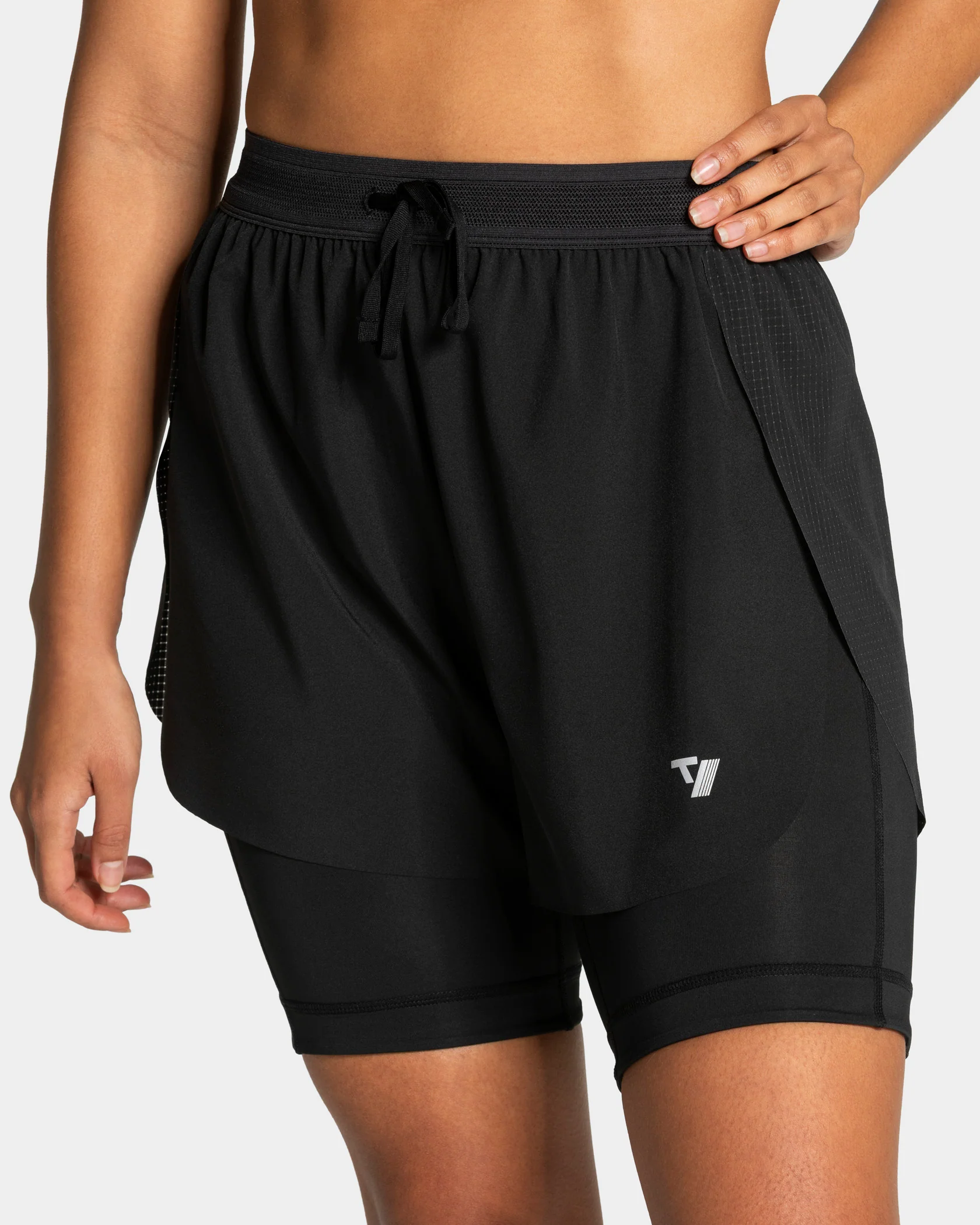 RUN 2in1 Shorts 8 Inch "Schwarz" - Image 4