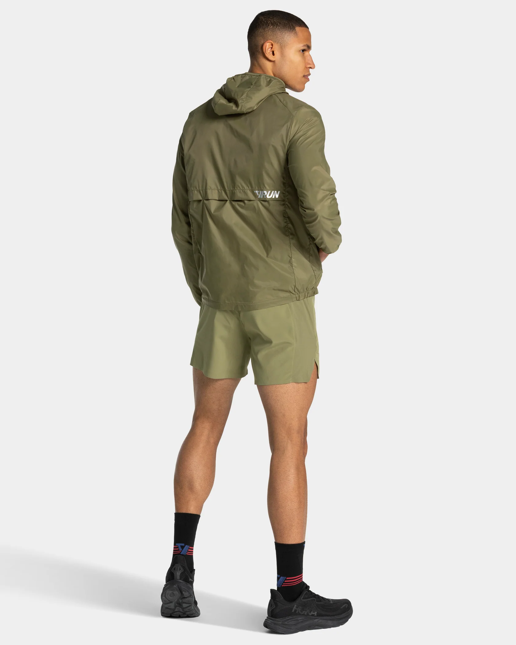 RUN Lightweight Zip Jacke "Olive" - Image 5